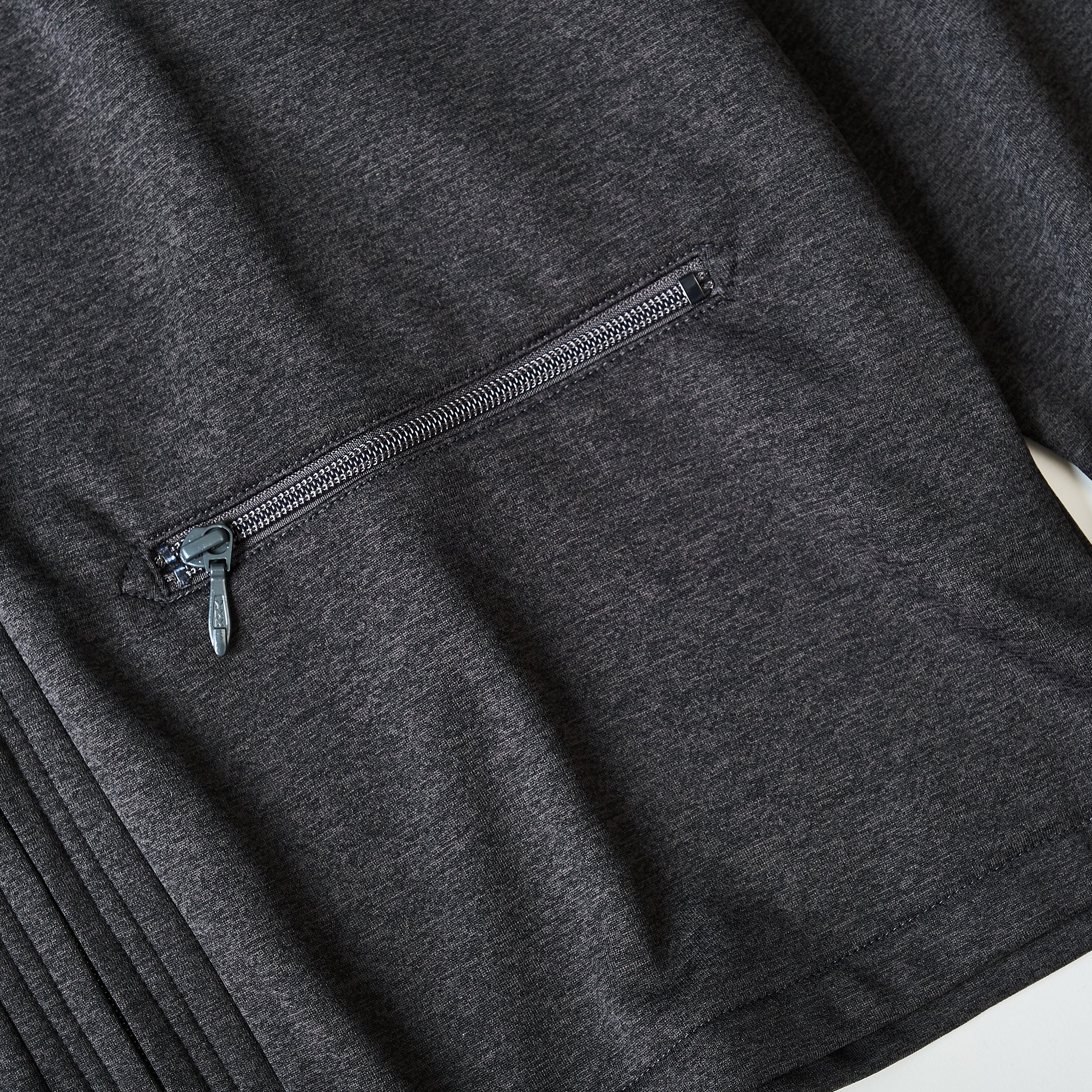 #3609 EZ Zip Cardigan J1 : poly jersey charcoal 