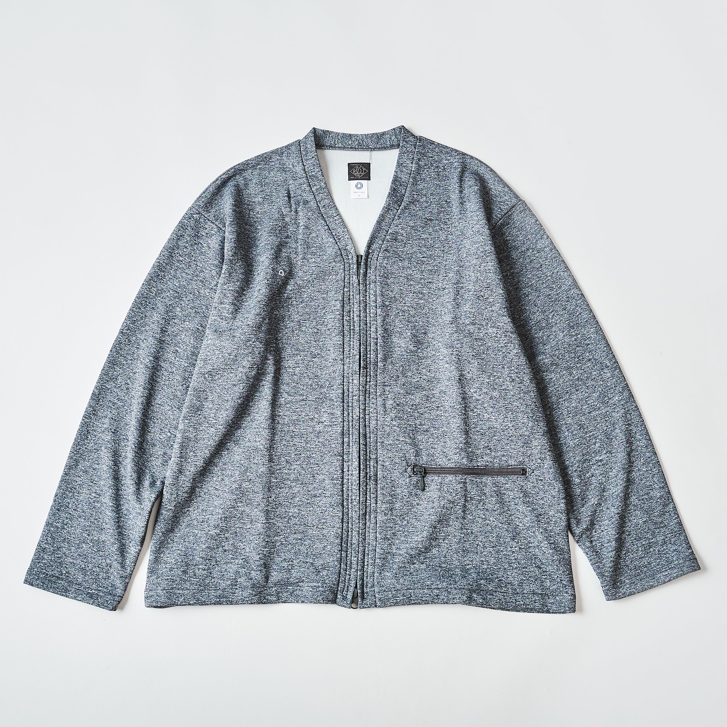 #3609 EZ Zip Cardigan J3 : poly jersey dark ash *shop special