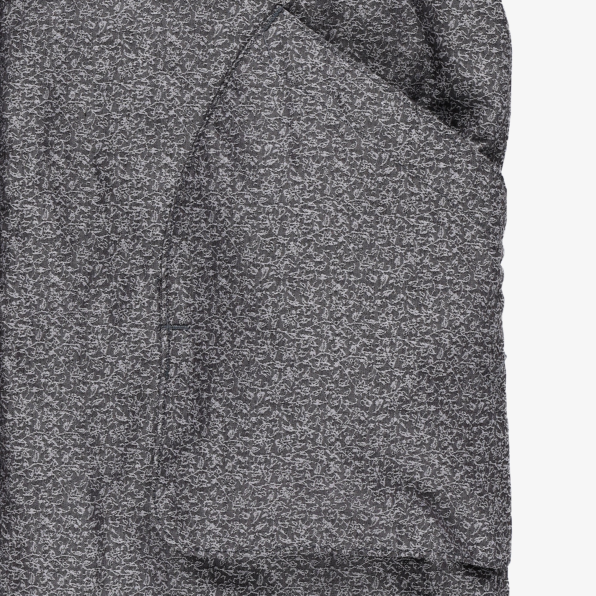 #2137-CB1 STREAMLINER Coat : cotton brocade grey