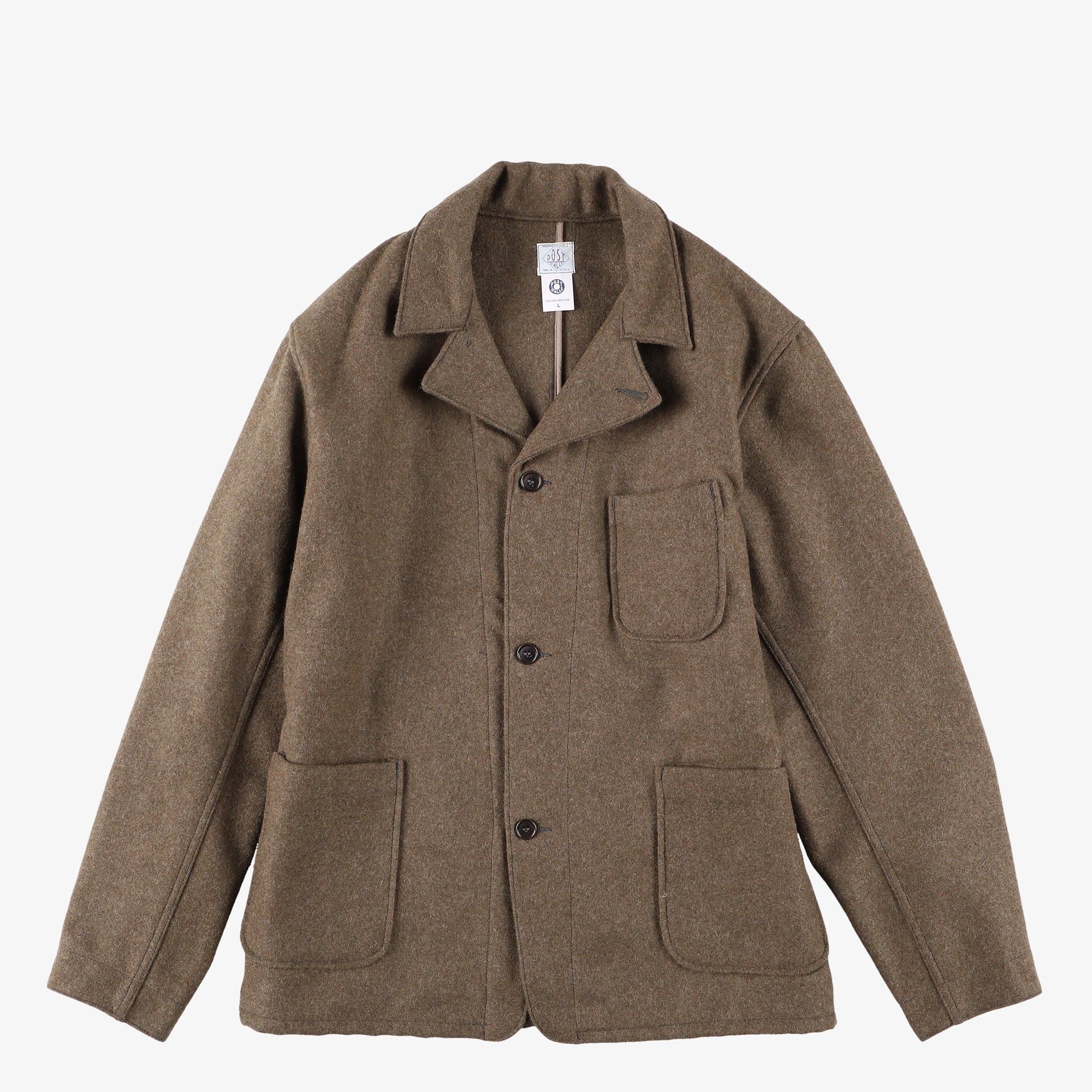 #2140 OK Rider WM3 : wool melton khaki "Dead Stock"