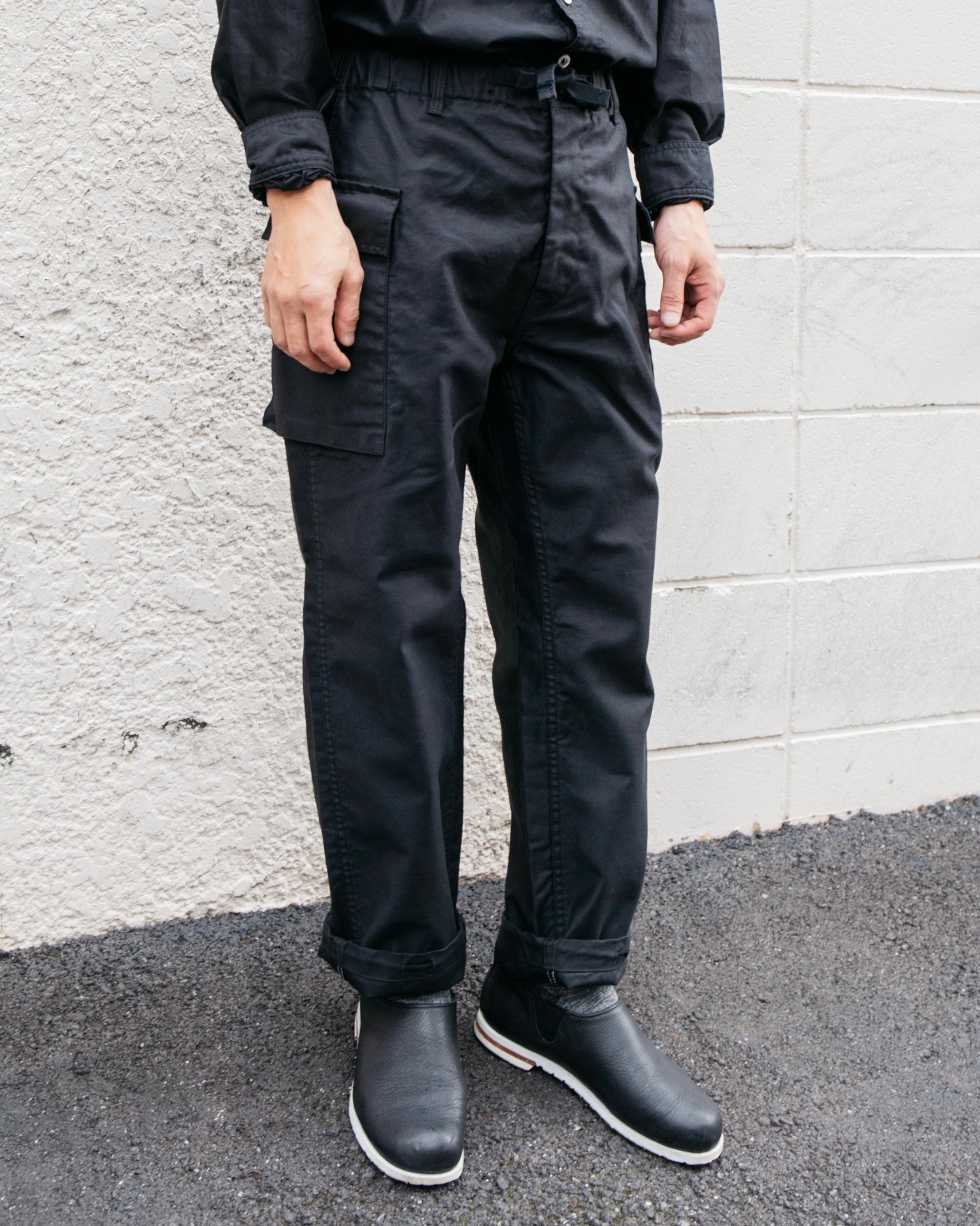#3308-VM1 E-Z WALKABOUT Pants : vintage moleskin black