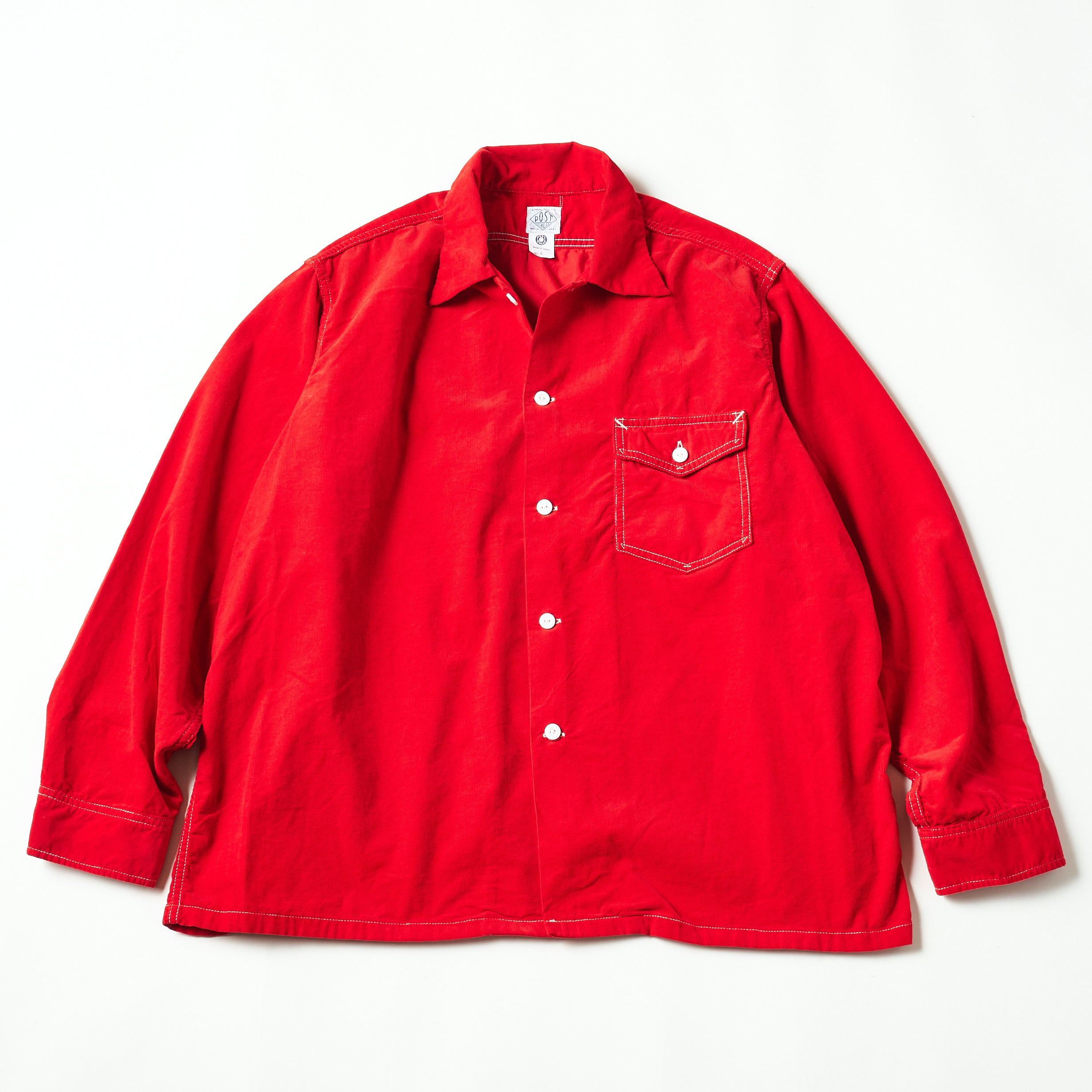 #3215-BC1 E-Z NAVY : baby cords red