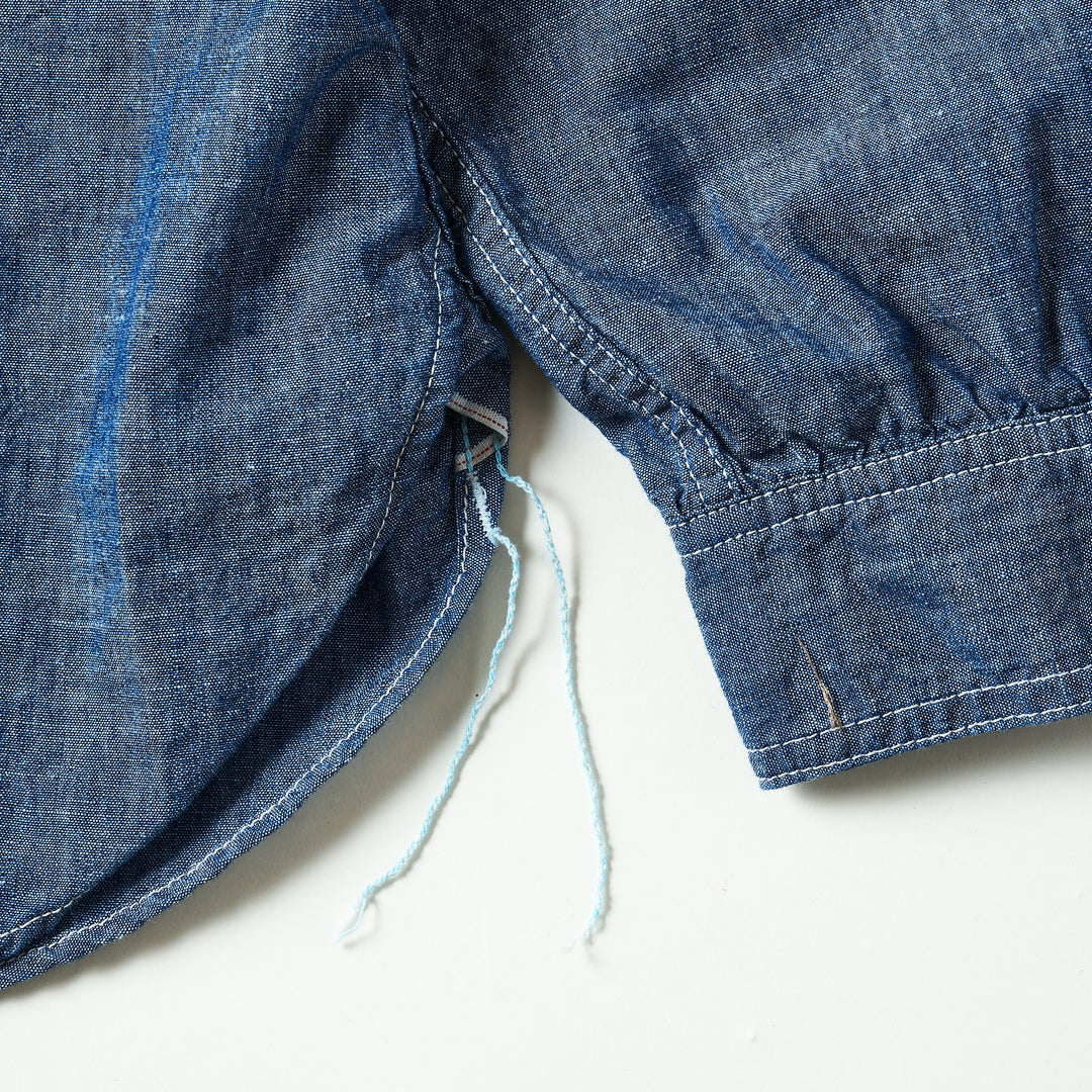 3216-11 The NAVY CUT 2 : chambray indigo – POST OʼALLS