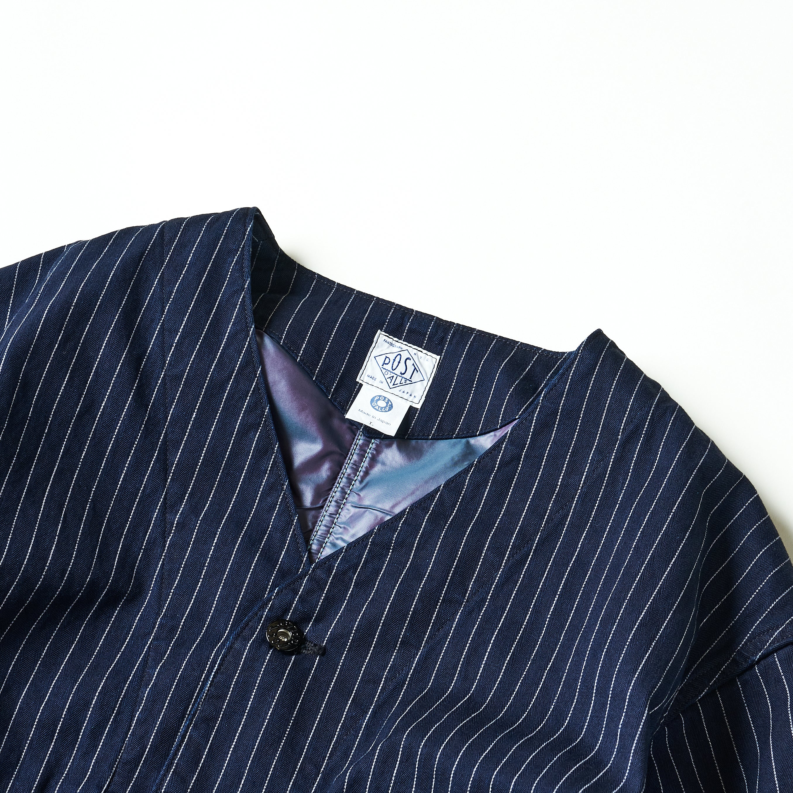 #3111DV-GS De Luxe Railroader 2 DV : Gangster Stripe w/taffeta lining indigo