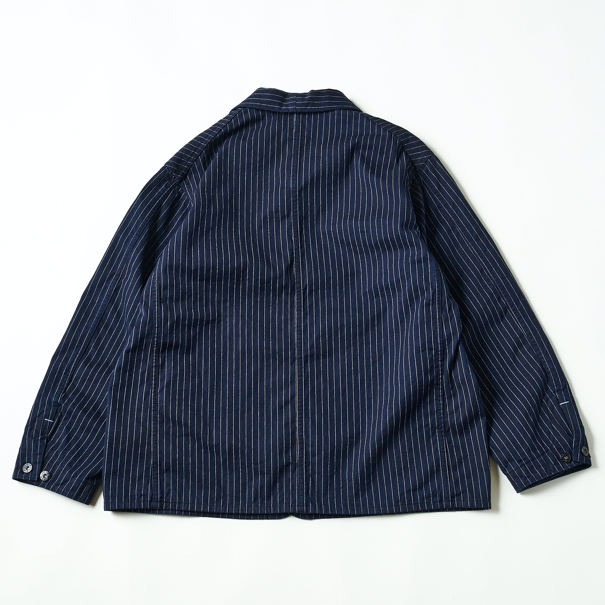 #3111-GS De Luxe Railroader 2 : Gangster Stripe w/taffeta lining indigo