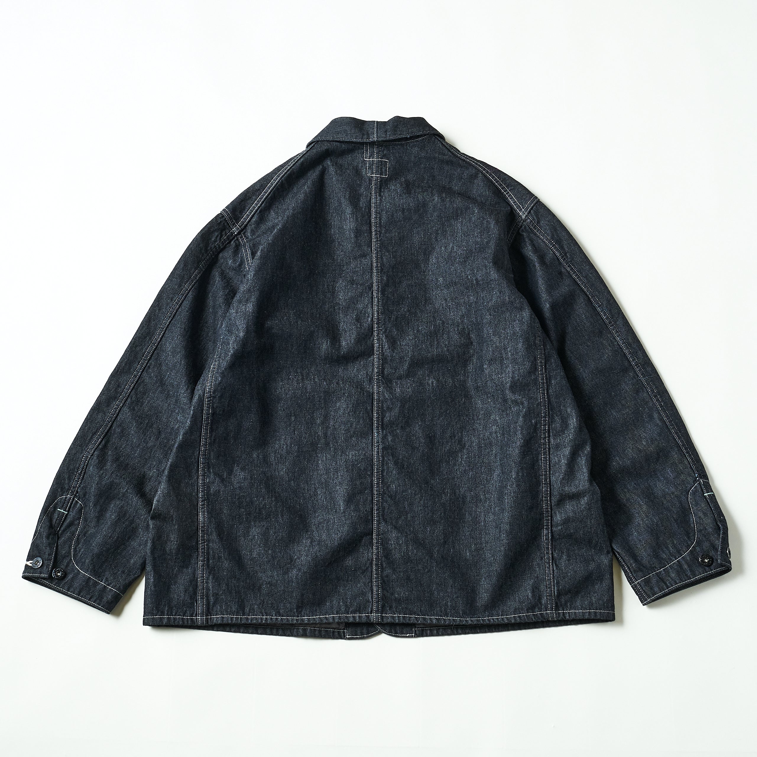#3111-8DB De Luxe Railroader 2 : 8 oz. denim w/taffeta lining black