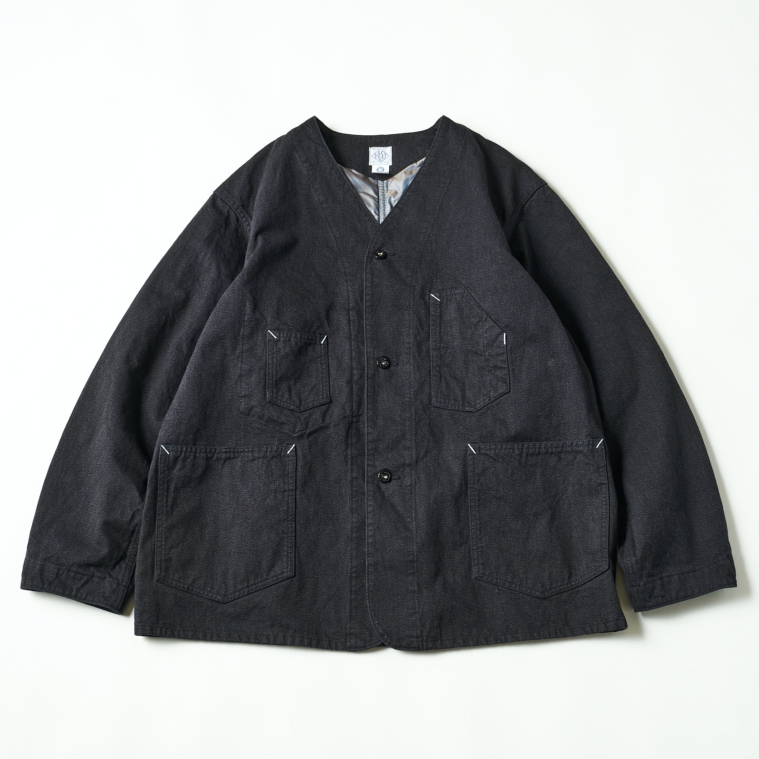 #3111DV-CC De Luxe Railroader 2 DV : cotton covert w/taffeta lining charcoal
