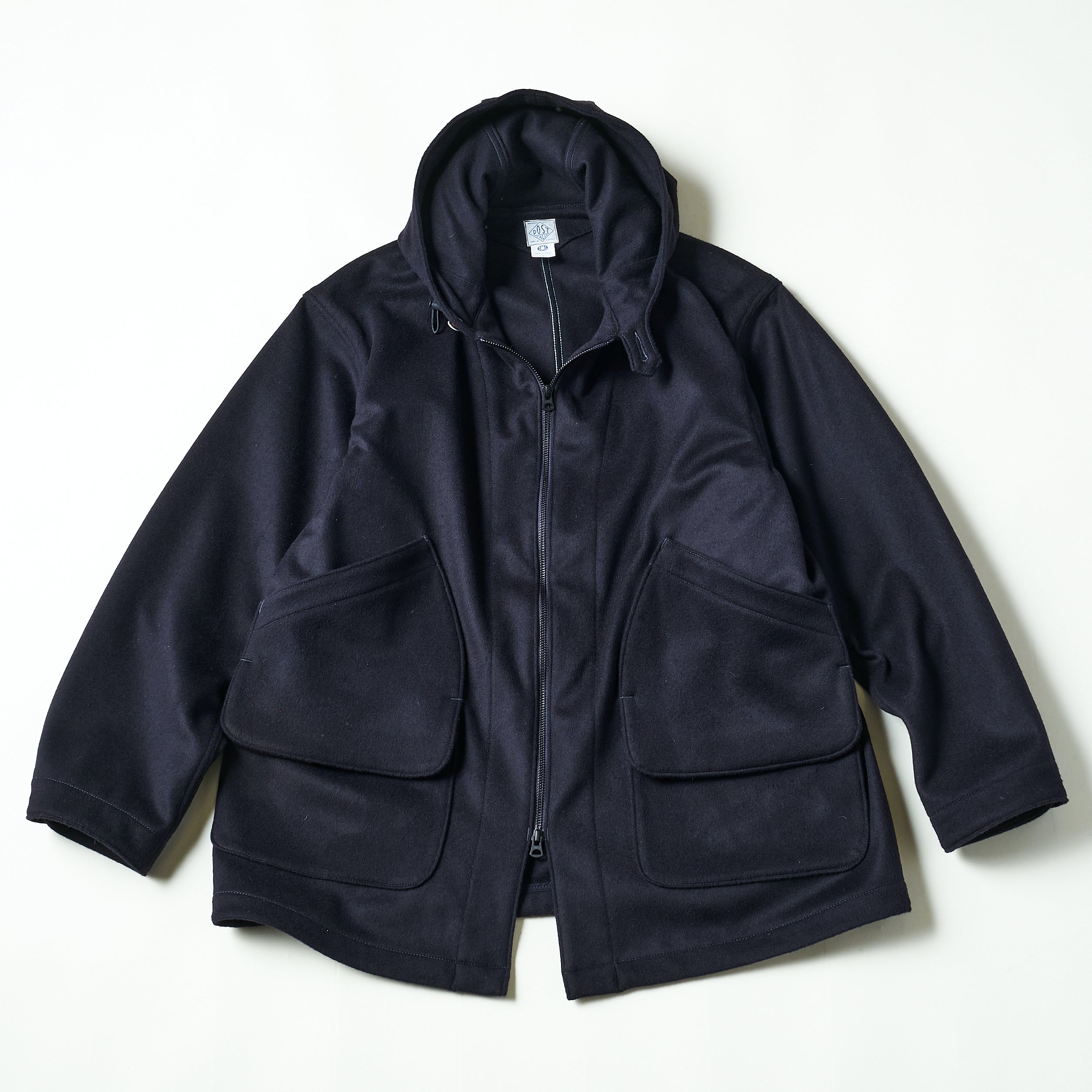 #3112-WM2 DEE Parka 3 : wool melton dk. Navy