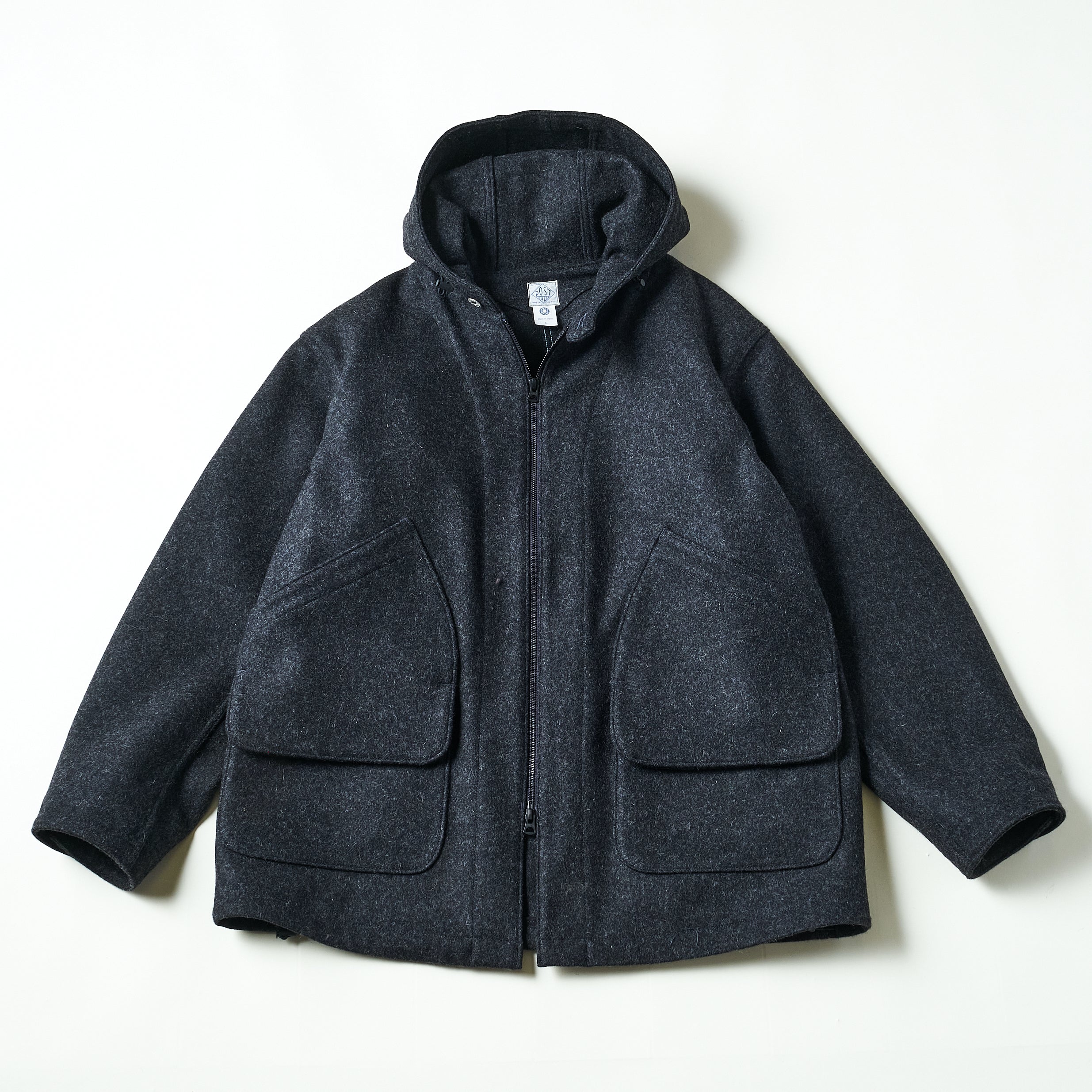 #3112-WM1 DEE Parka 3 : wool melton charcoal