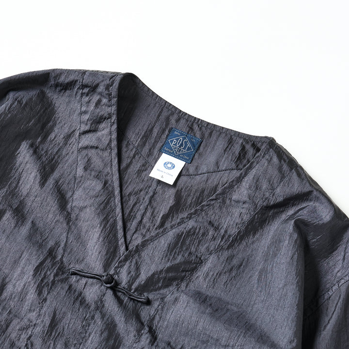 3109-CT1 POST Chinois DV : crinkle nylon taffeta charcoal