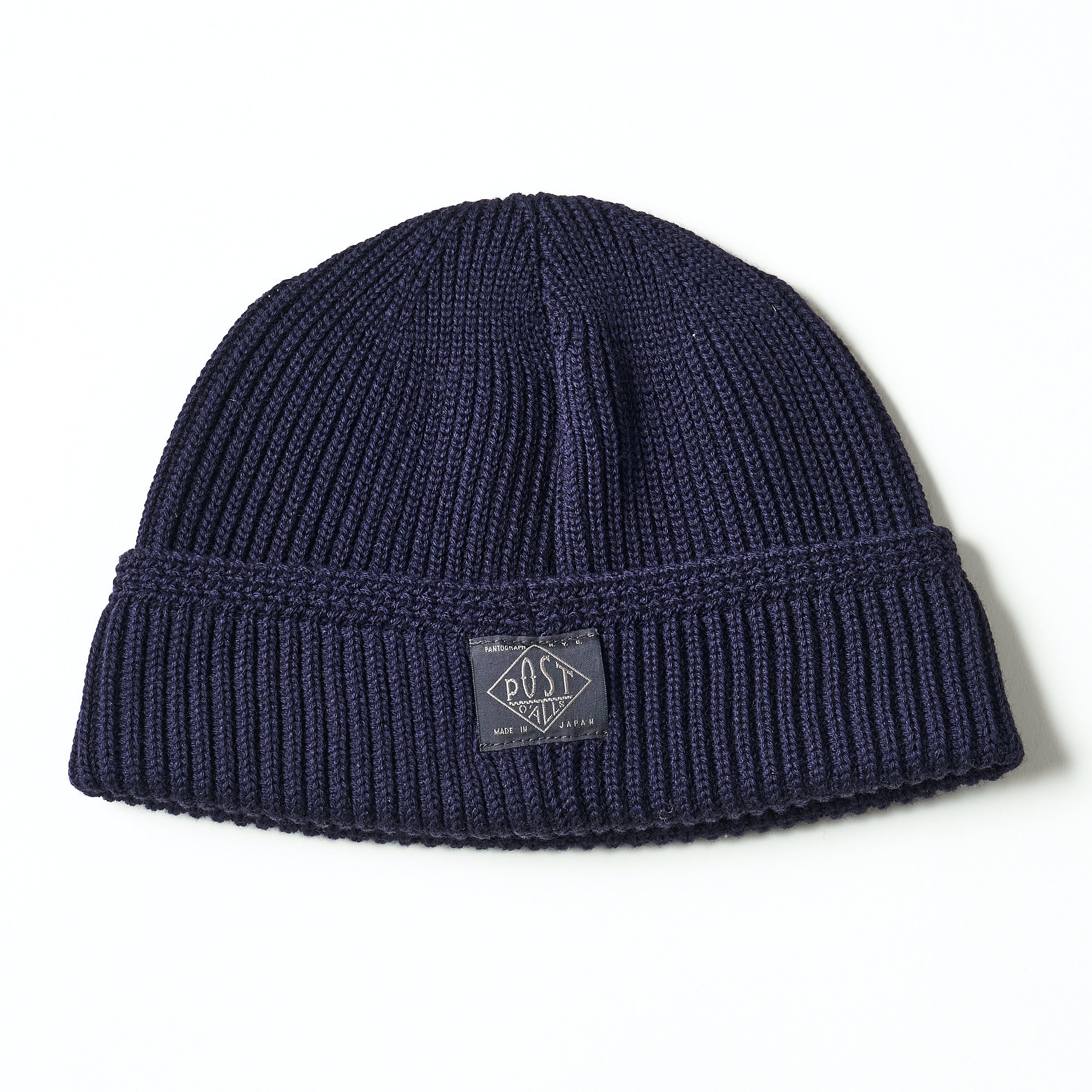 #4102-HG4 POST Beanie : high gauge wool knit navy 
