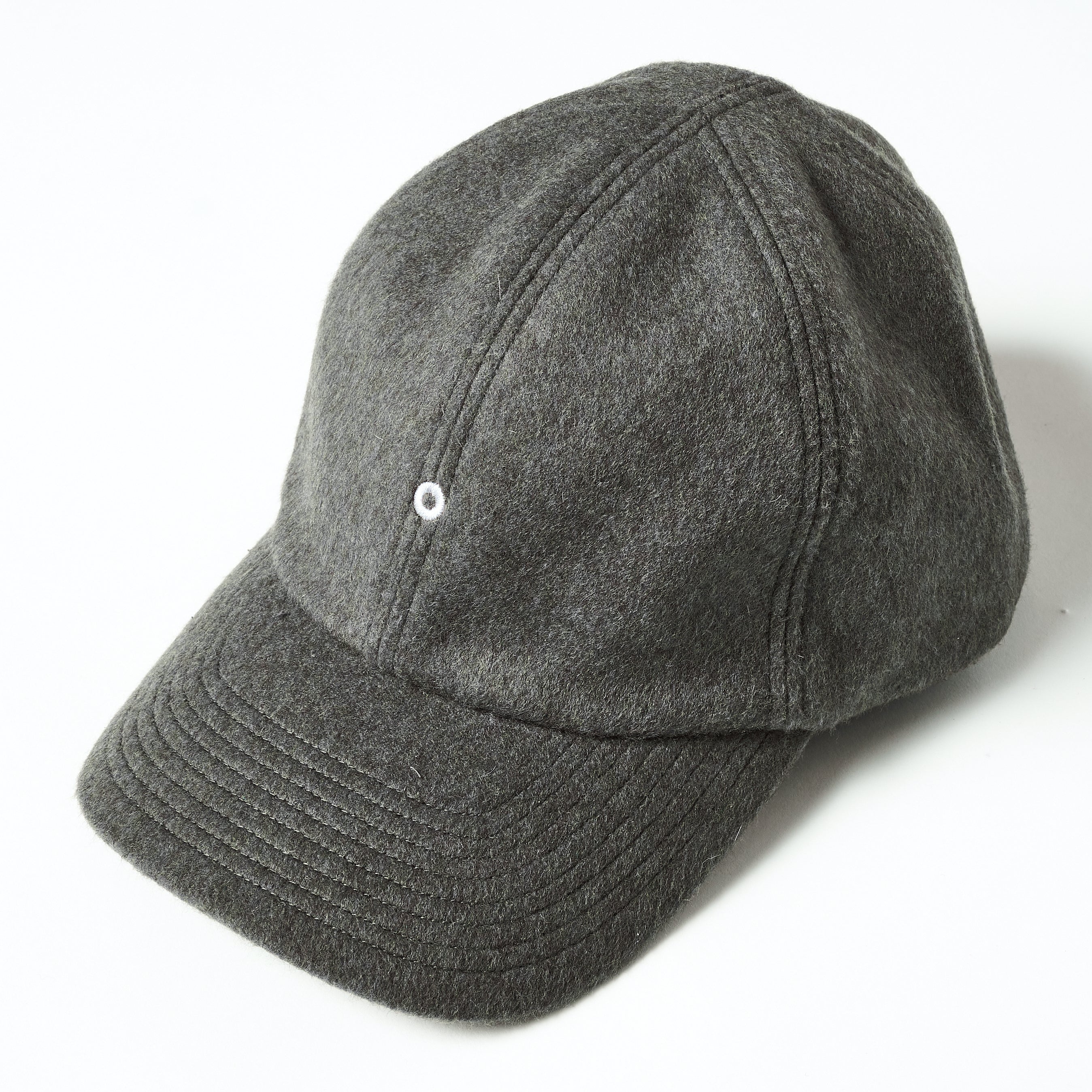 #3903-WM3 POST Ball Cap: wool melton olive 