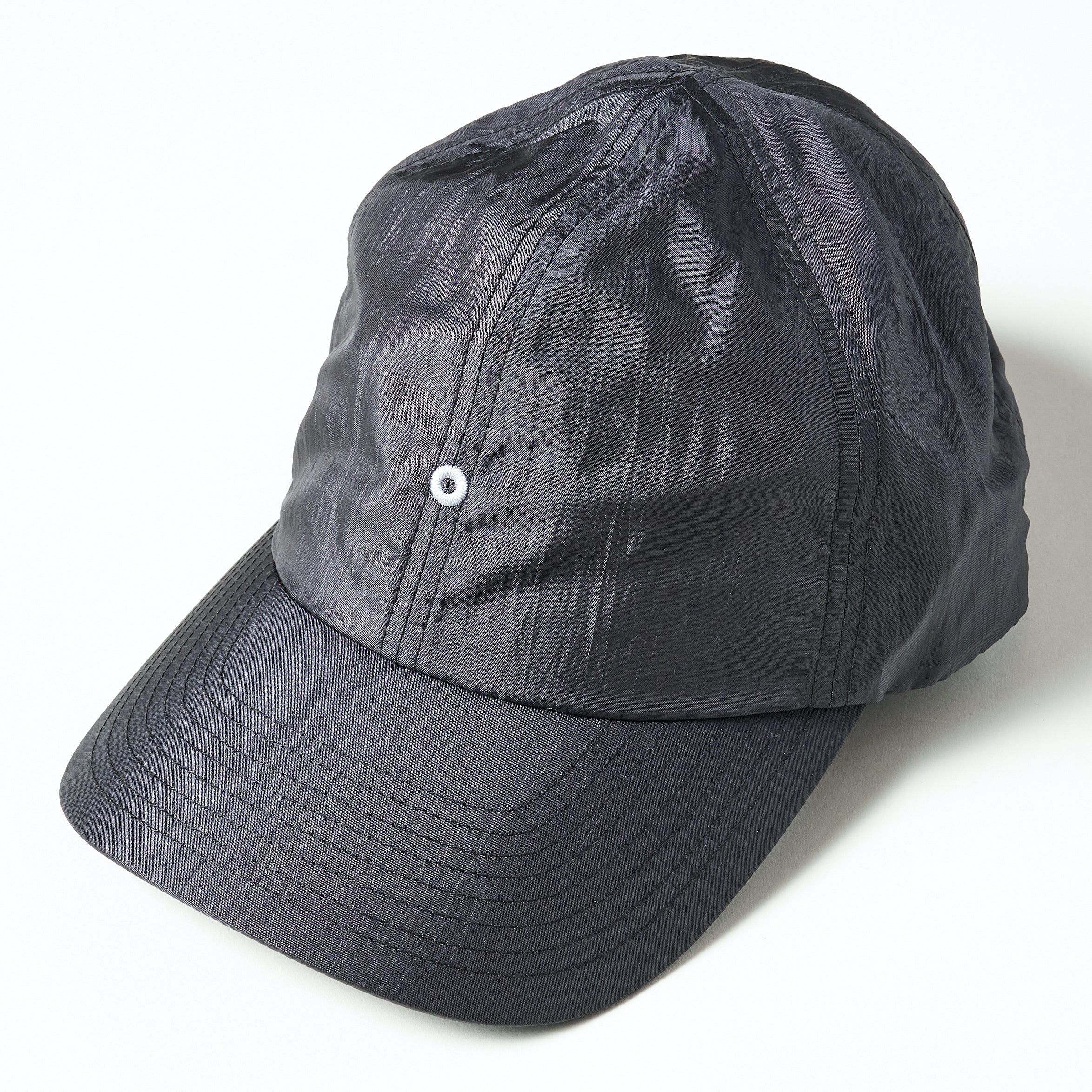 #3903-CT1 POST Ball Cap: crinkle nylon taffeta charcoal 