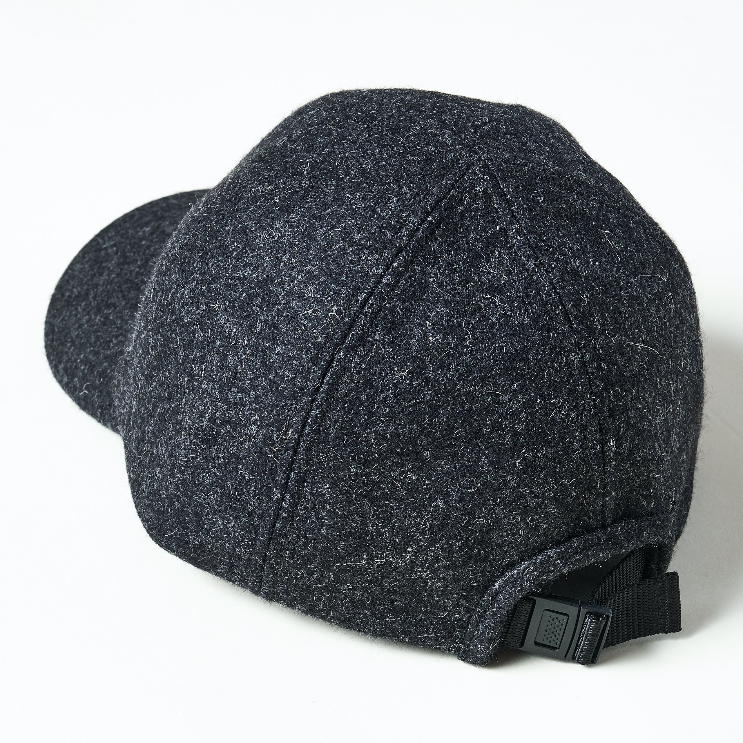 #3903-WM1 POST Ball Cap : wool melton charcoal 