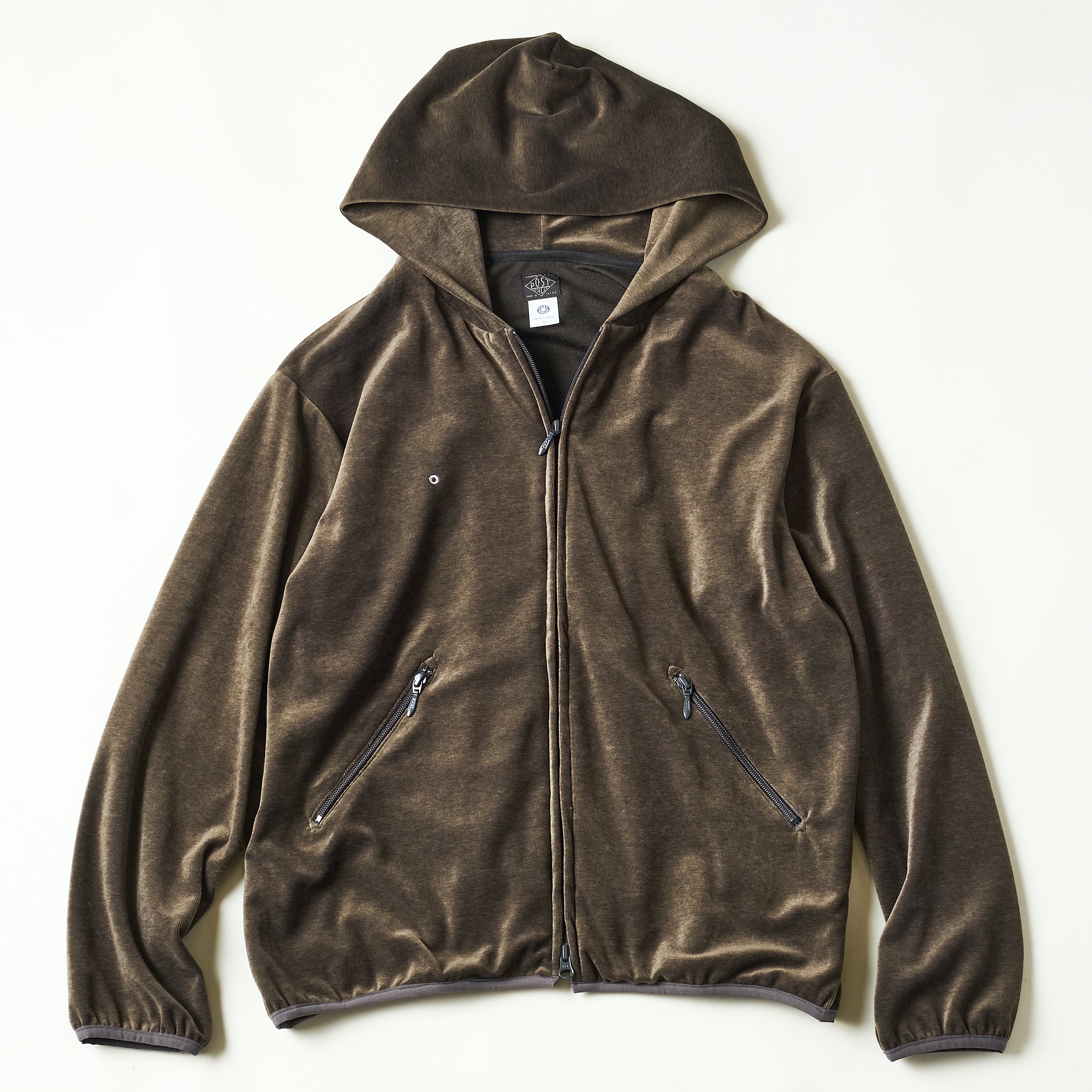 #3610-V2 E-Z Hoodie 2 : poly/cotton velour moss
