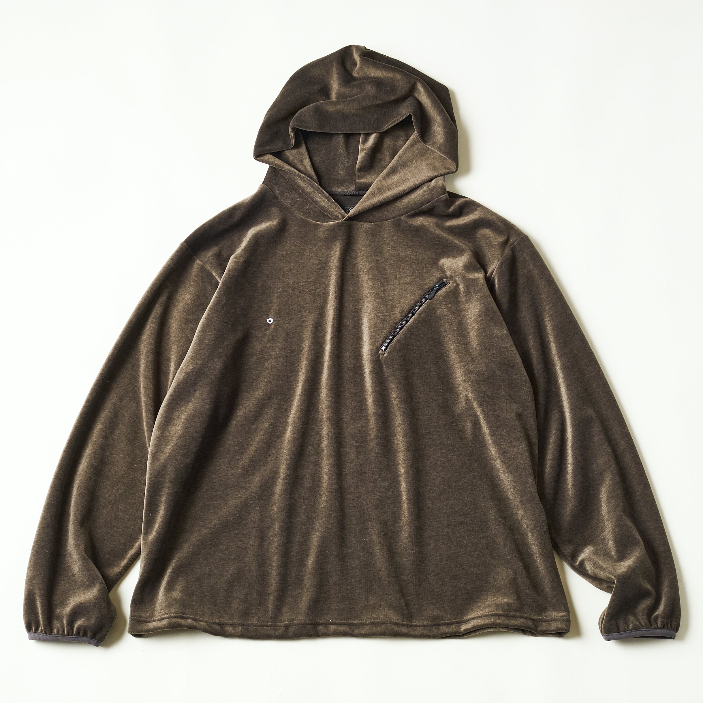#3613-V2 E-Z Hoodie LLC 2 : poly/cotton velour moss
