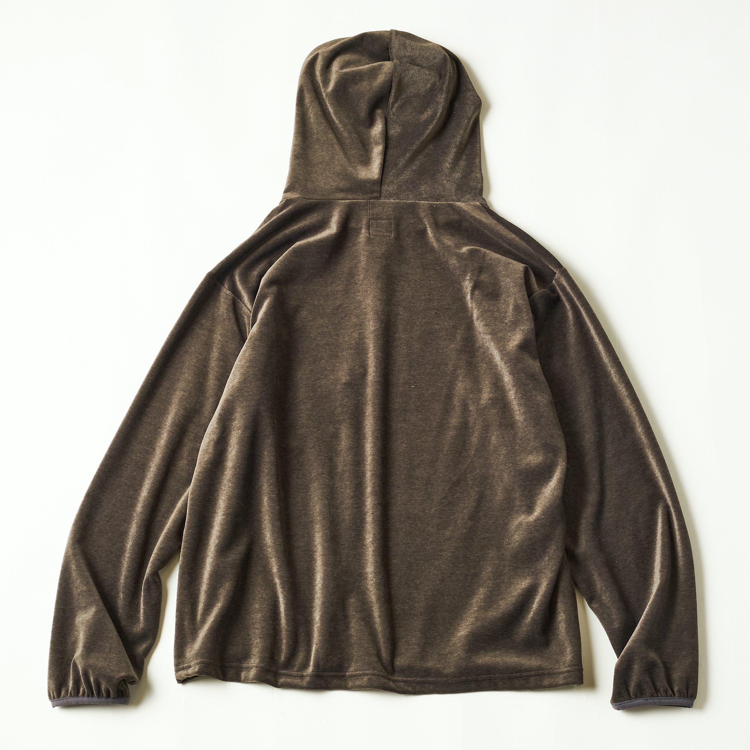 #3613-V2 E-Z Hoodie LLC 2 : poly/cotton velour moss