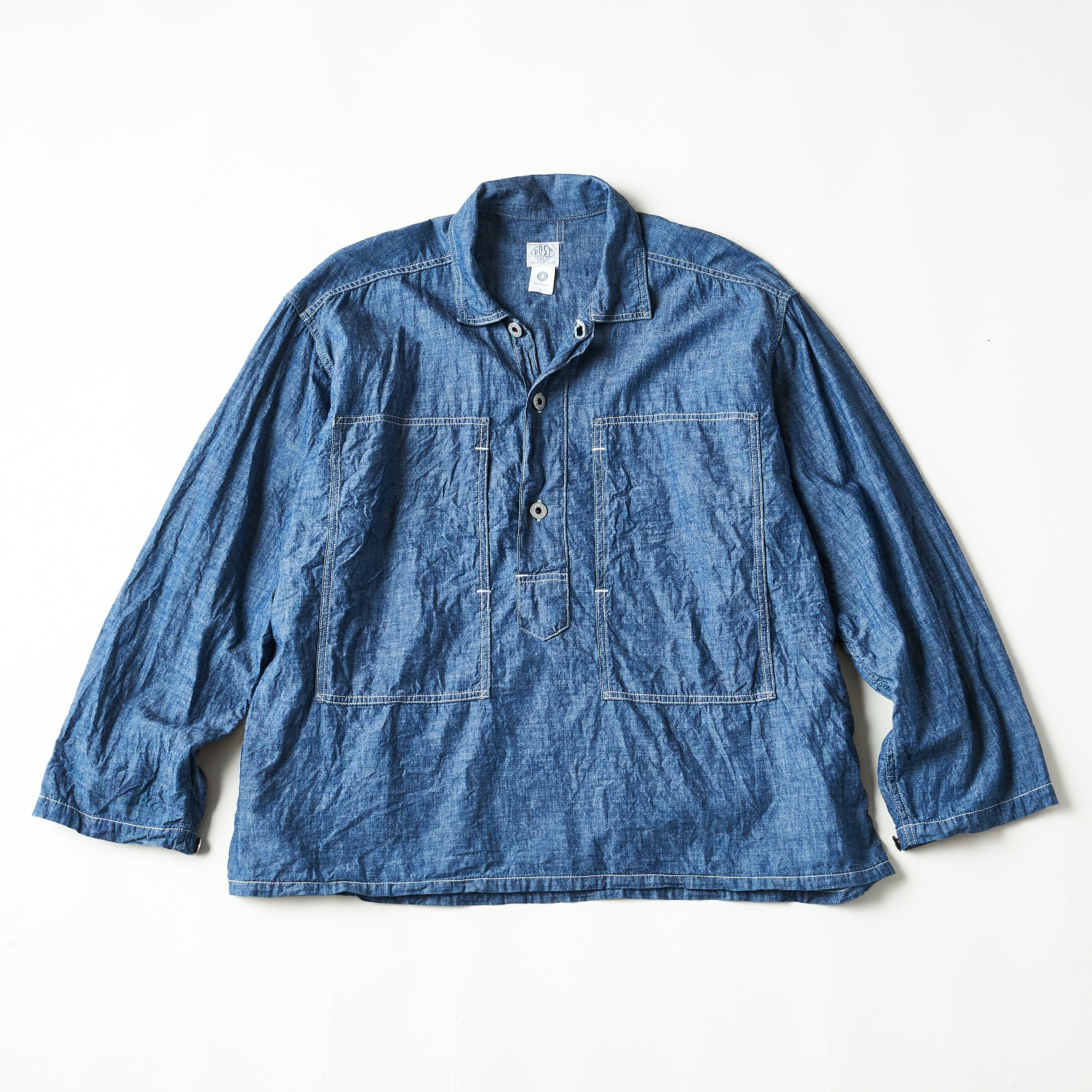 1204-11 ARMY Shirt: chambray indigo 