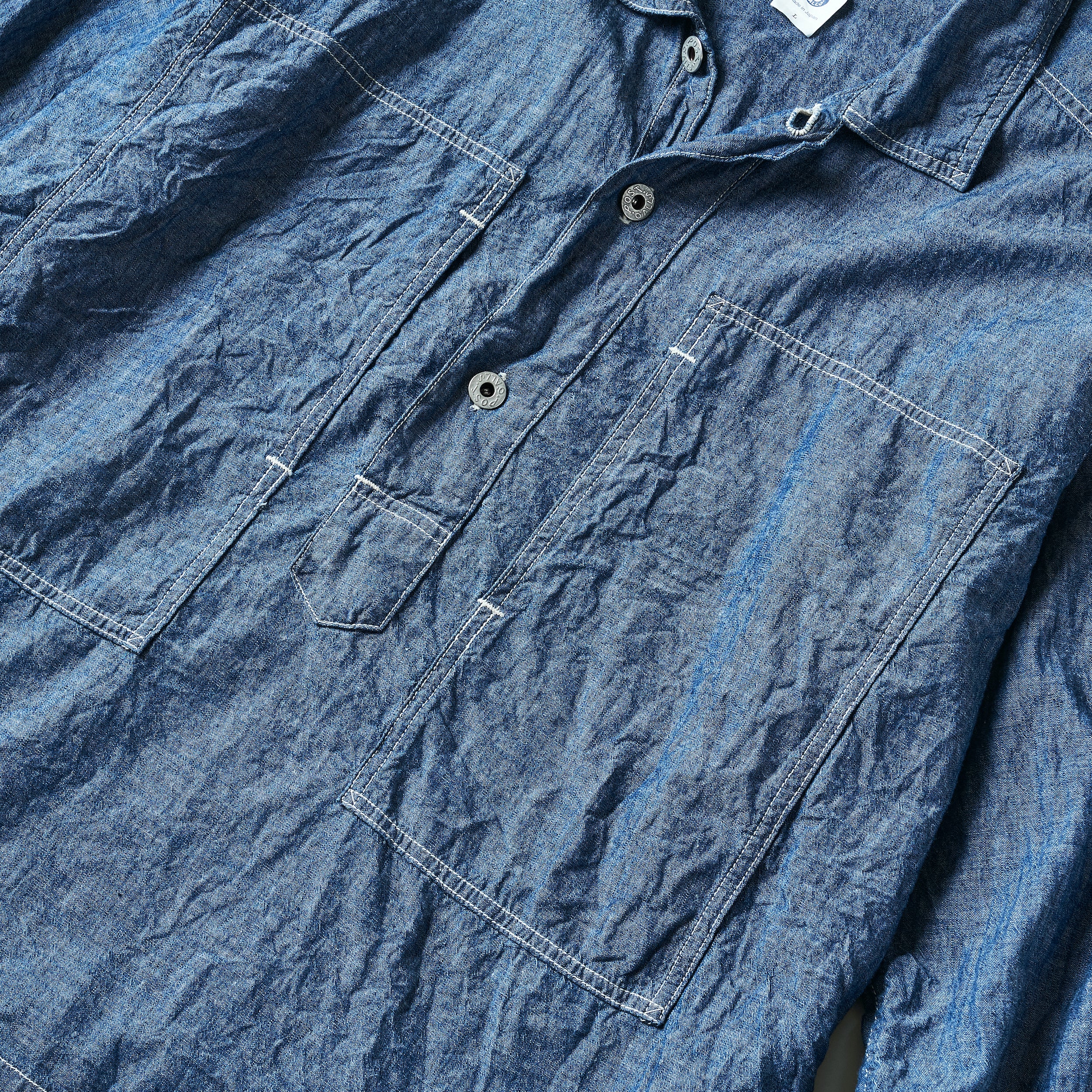 1204-11 ARMY Shirt: chambray indigo 