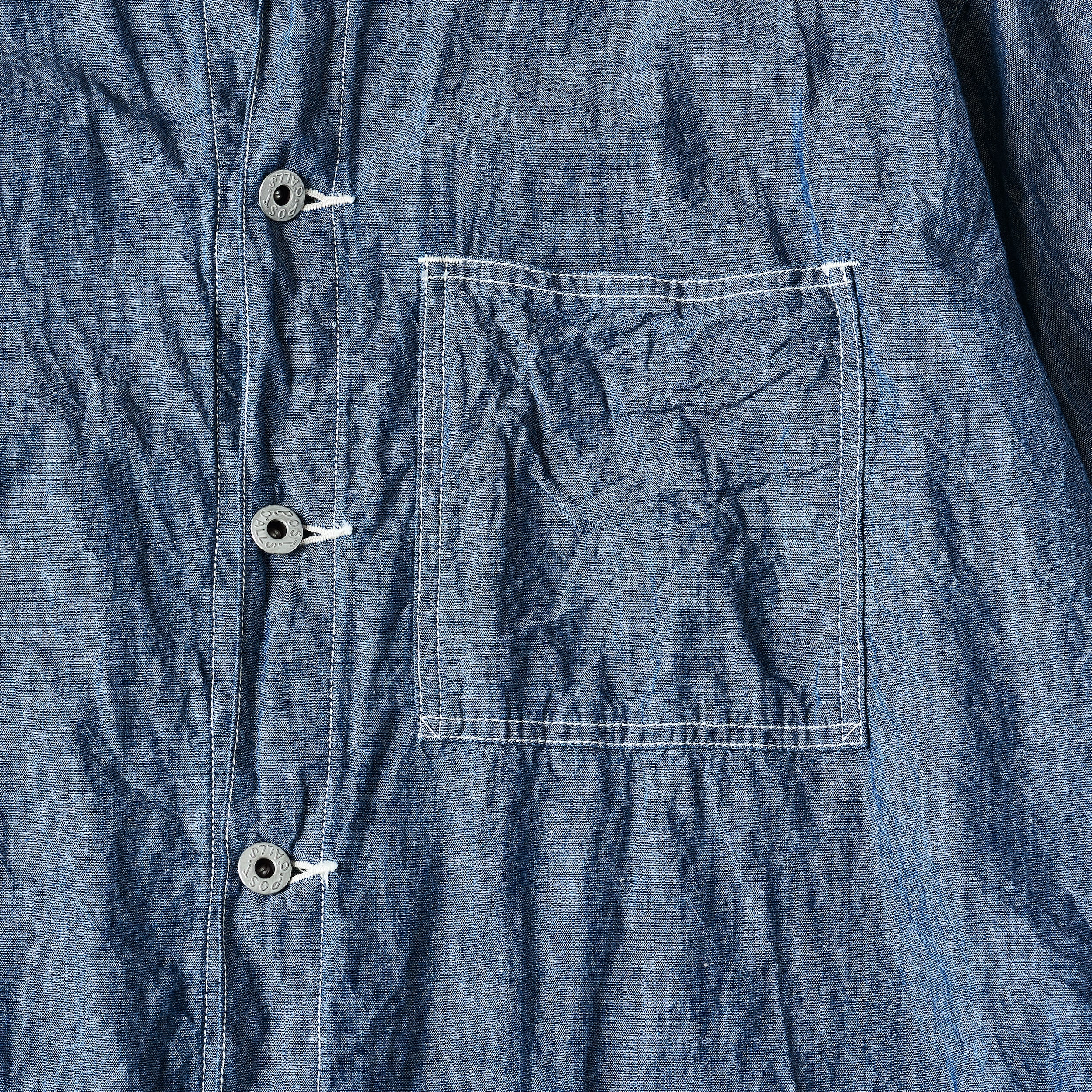 #3114 11 USMC 3 Pocket Utility Jacket (1930s Version) : chambray indigo 