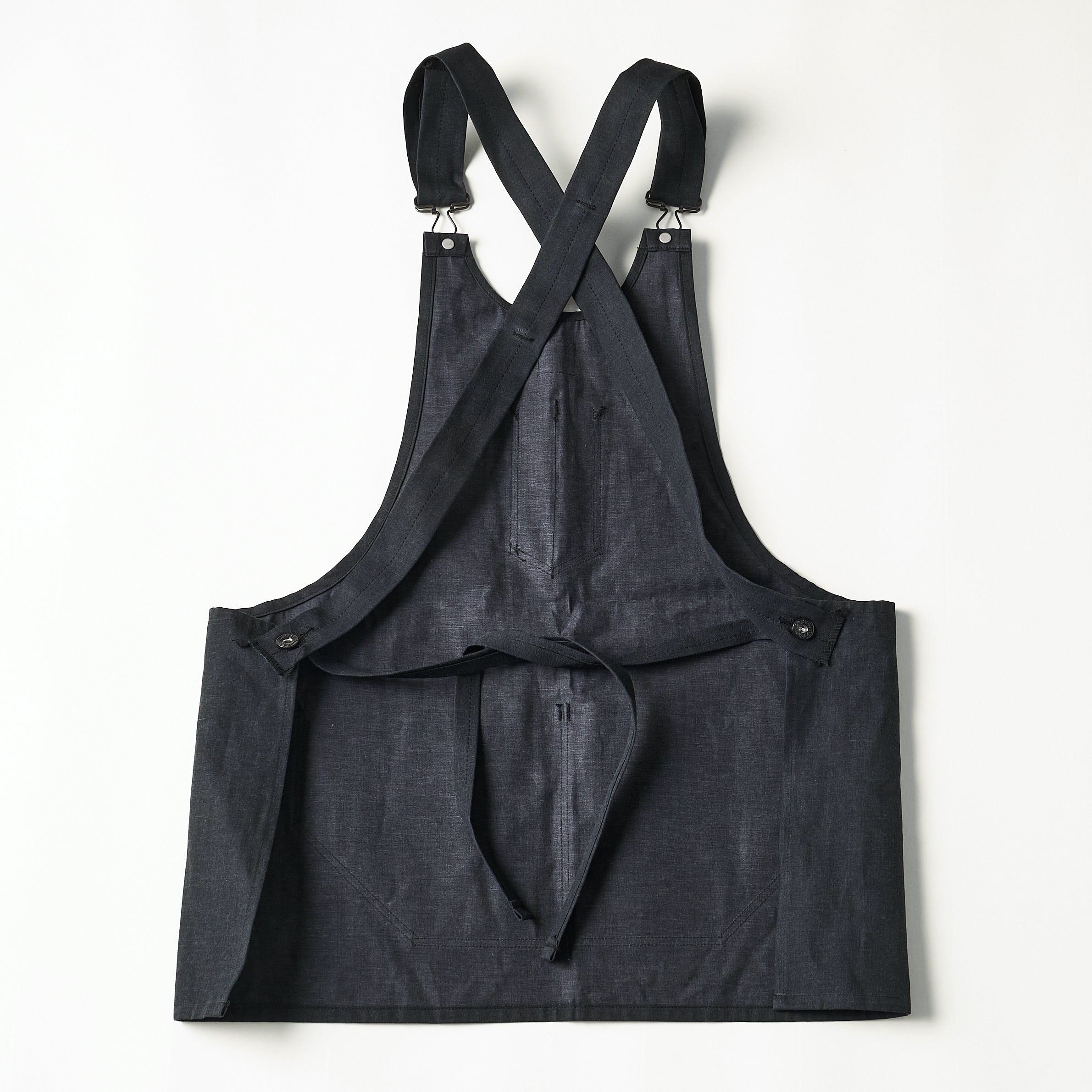 #3802 POST Apron #2 VTC : vintage twill charcoal
