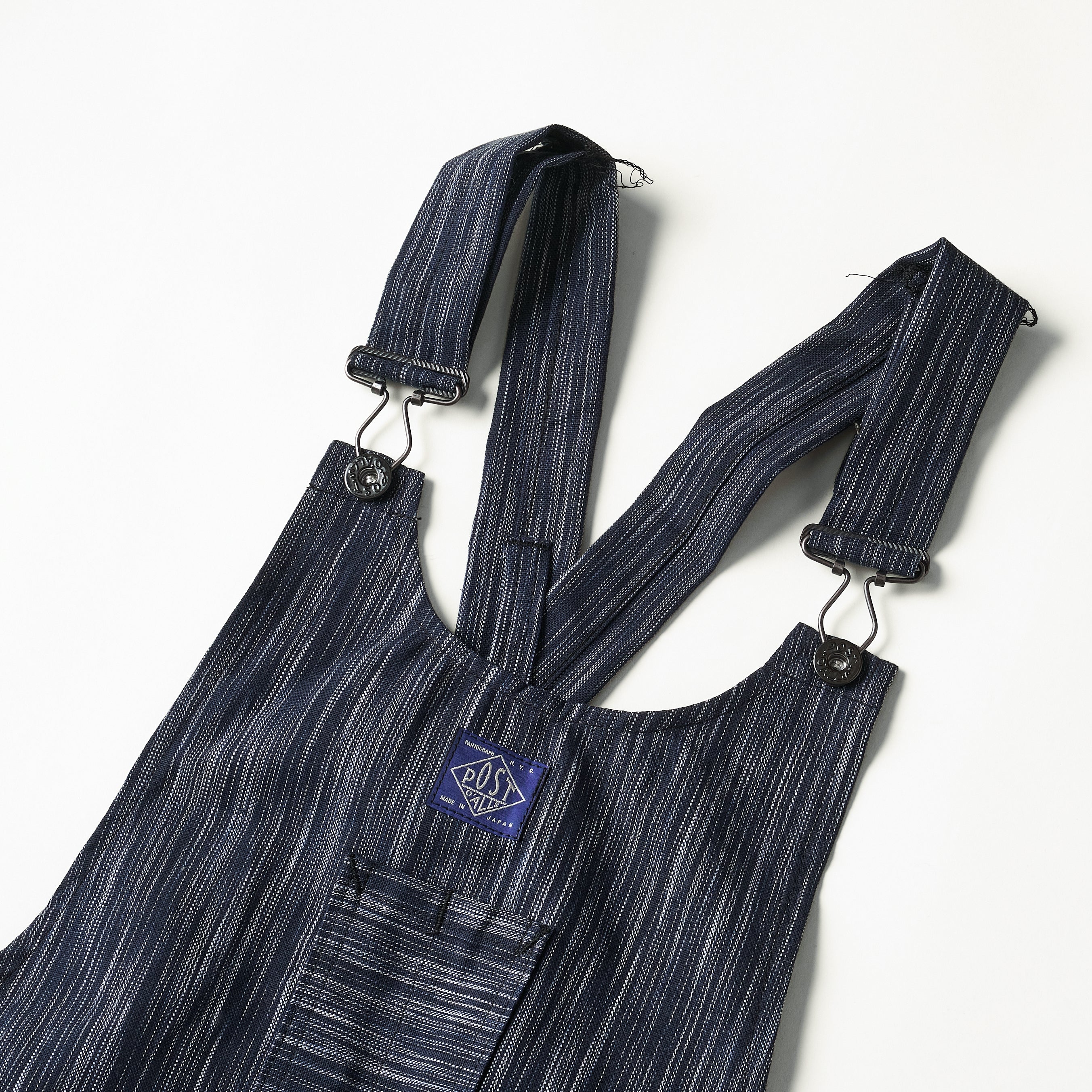 #3802-IKT POST Apron #2 : ikat indigo