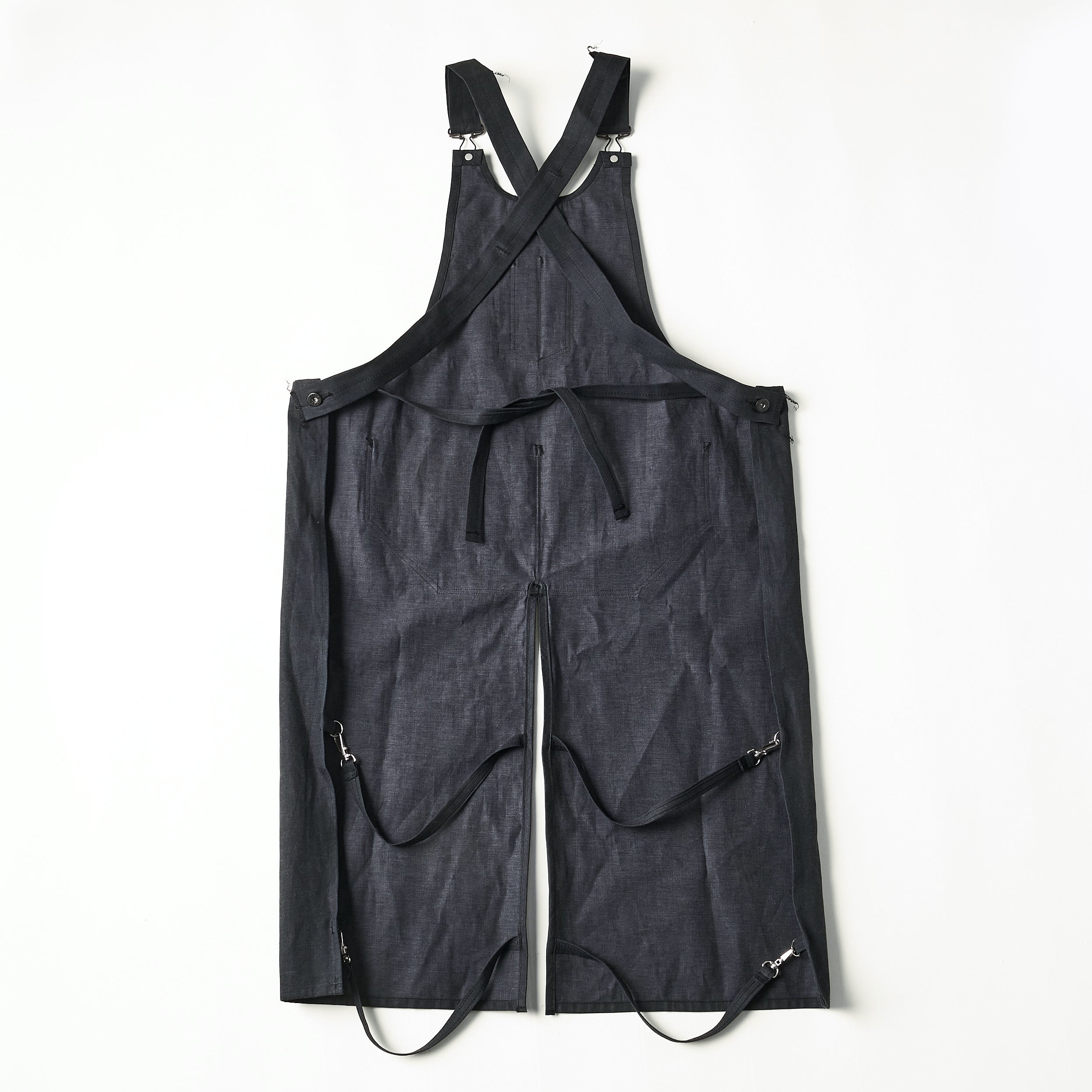 #3801-VTC POST Apron #1 : vintage twill charcoal