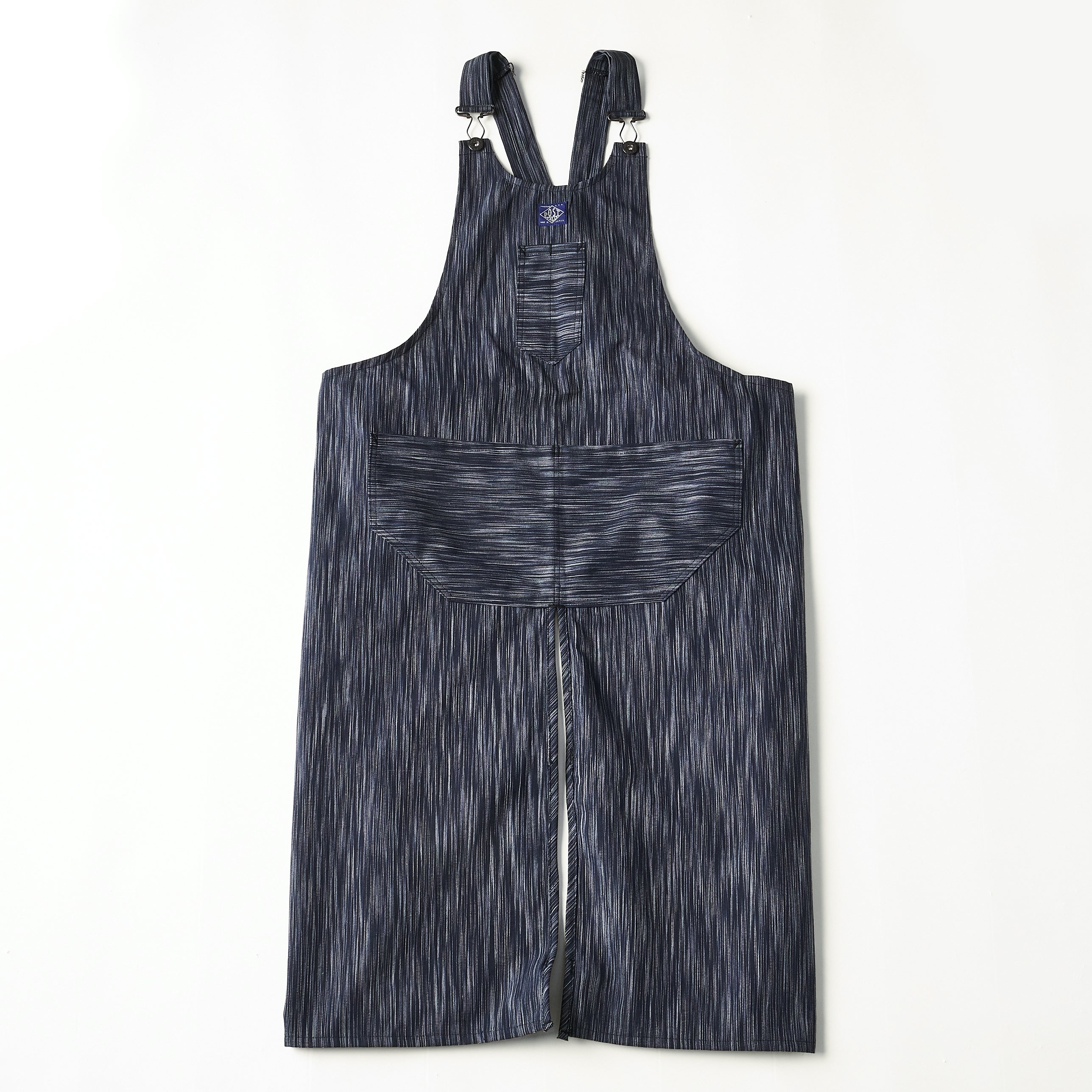 #3801-IKT POST Apron #1 : ikat indigo