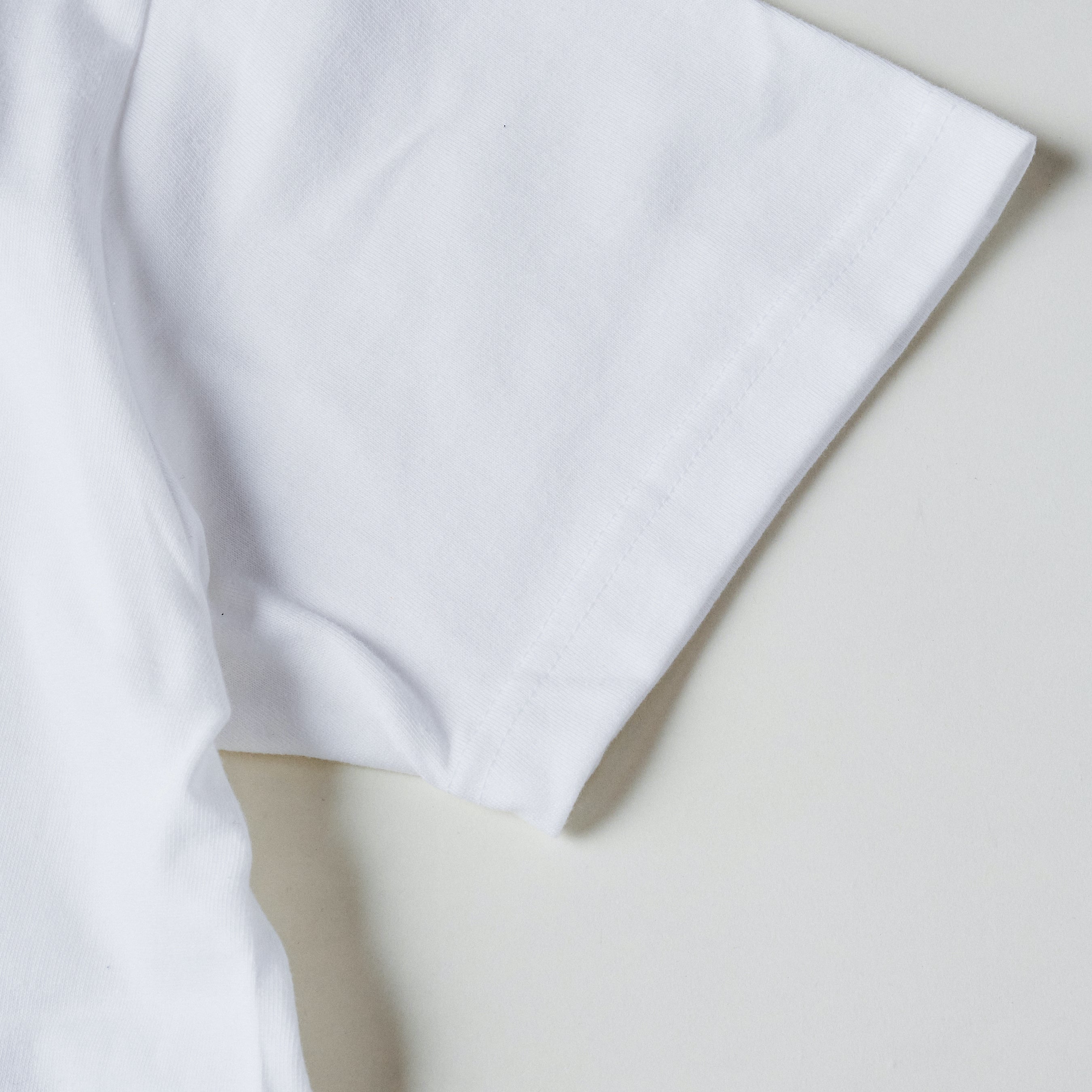 #3005 ESS pocket tee : cotton jersey white grey print (Shop Special)