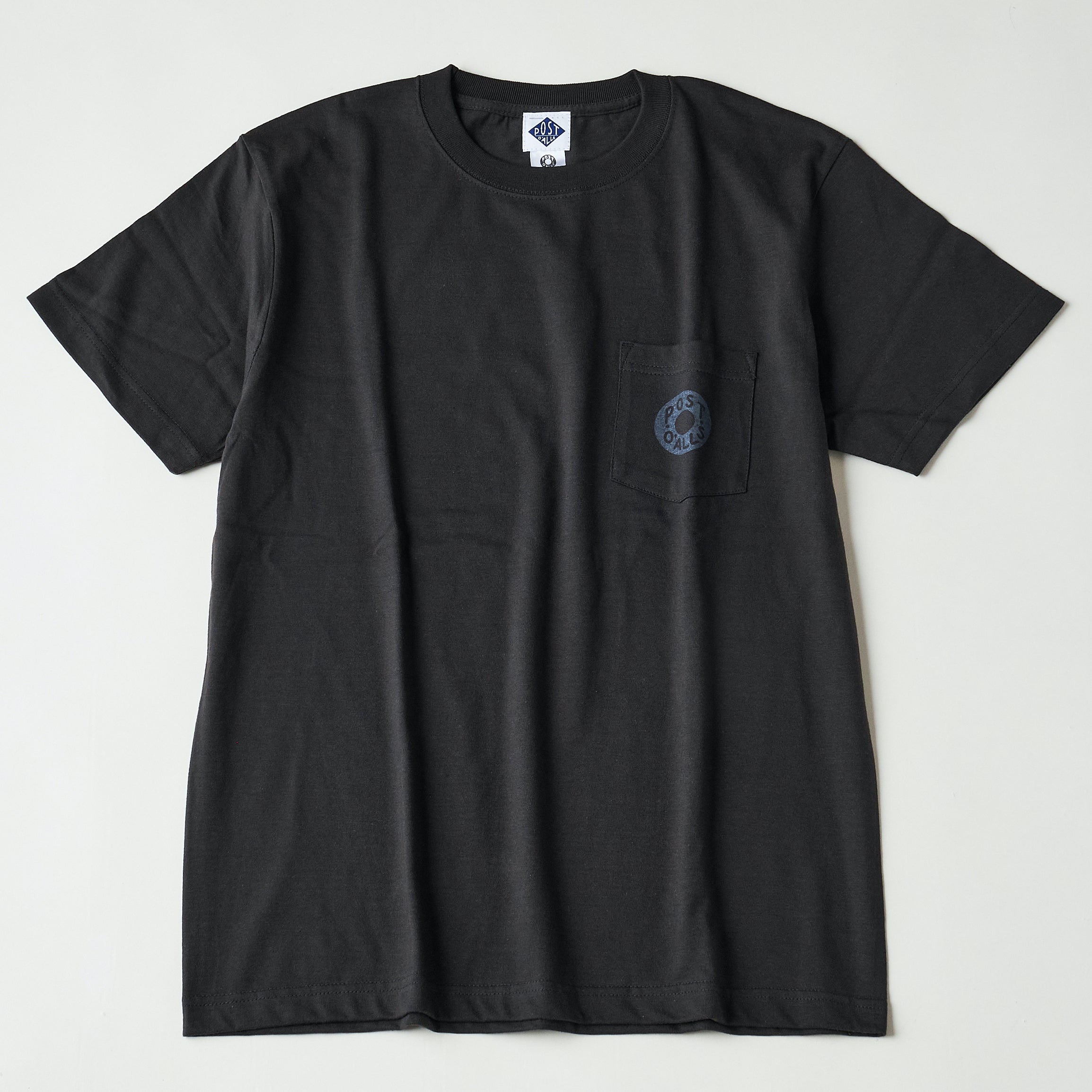 #3005 ESS pocket tee : cotton jersey charcoal grey print (Shop Special)