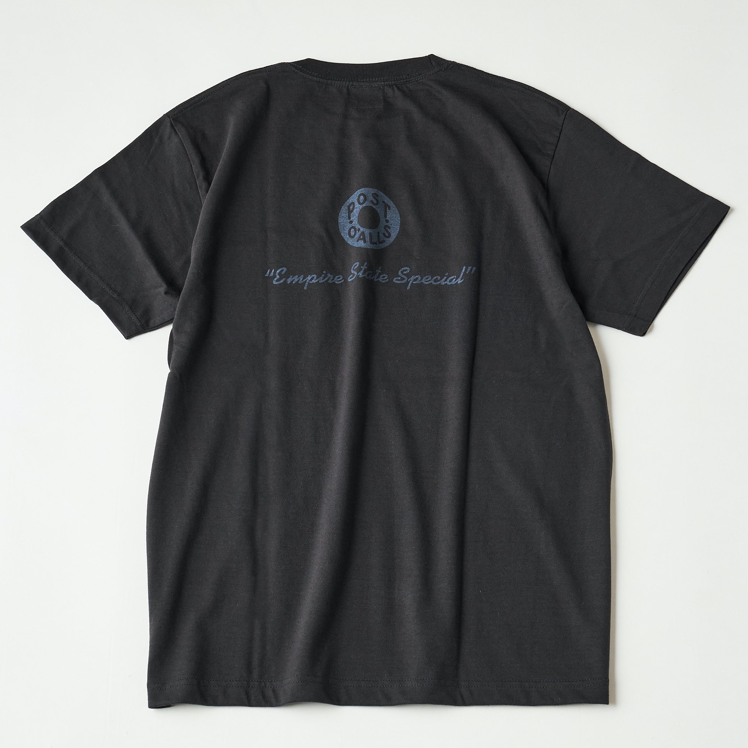 #3005 ESS pocket tee : cotton jersey charcoal grey print (Shop Special)