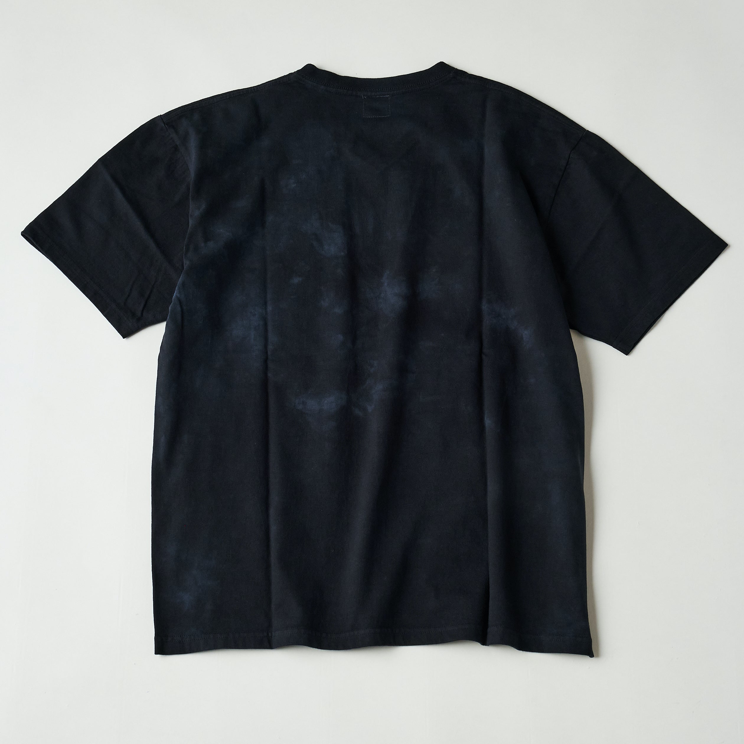 #3615 V Pocket Tee HJT1 : heavyweight jersey dk navy x grey tie dye