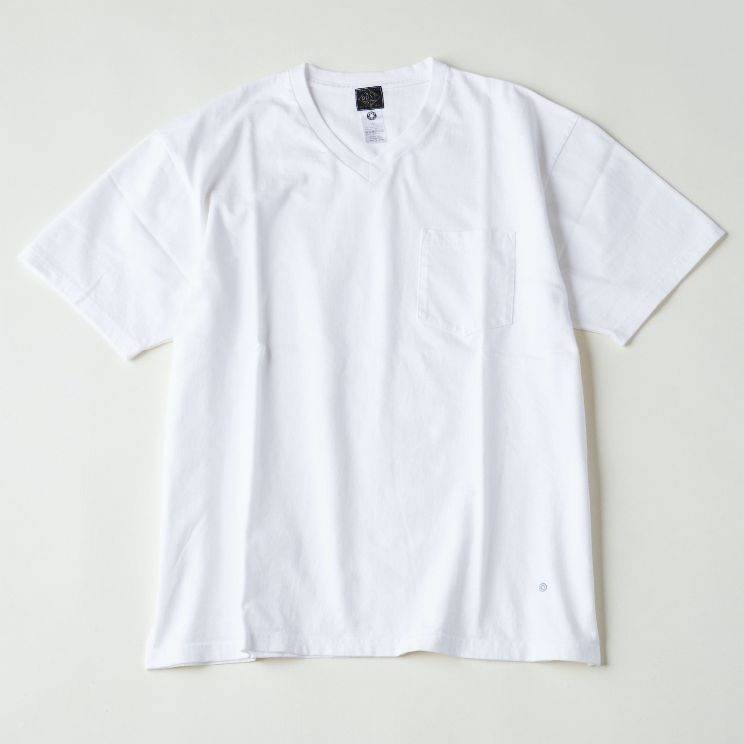 #3615-HJW V Pocket Tee : heavyweight jersey white