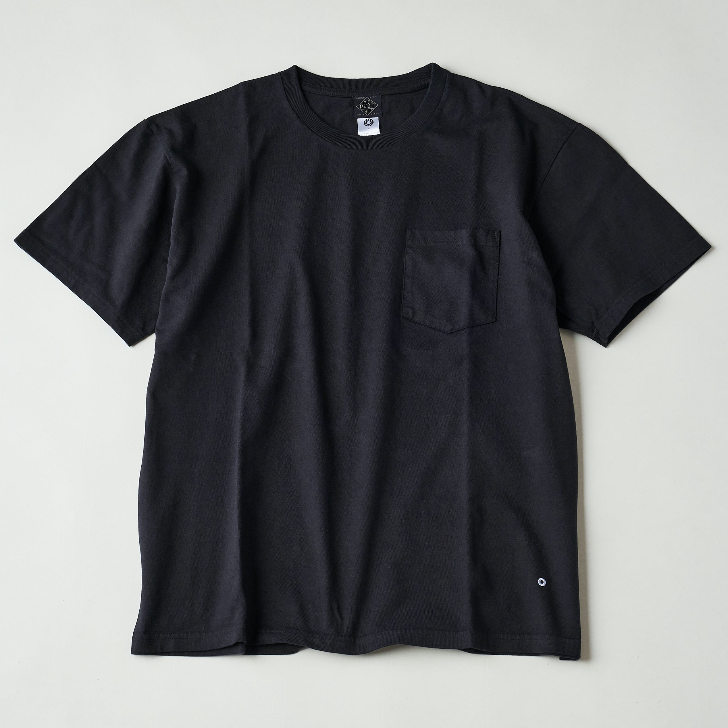 #3614 Crew Pocket T HJC : heavy weight jersey charcoal