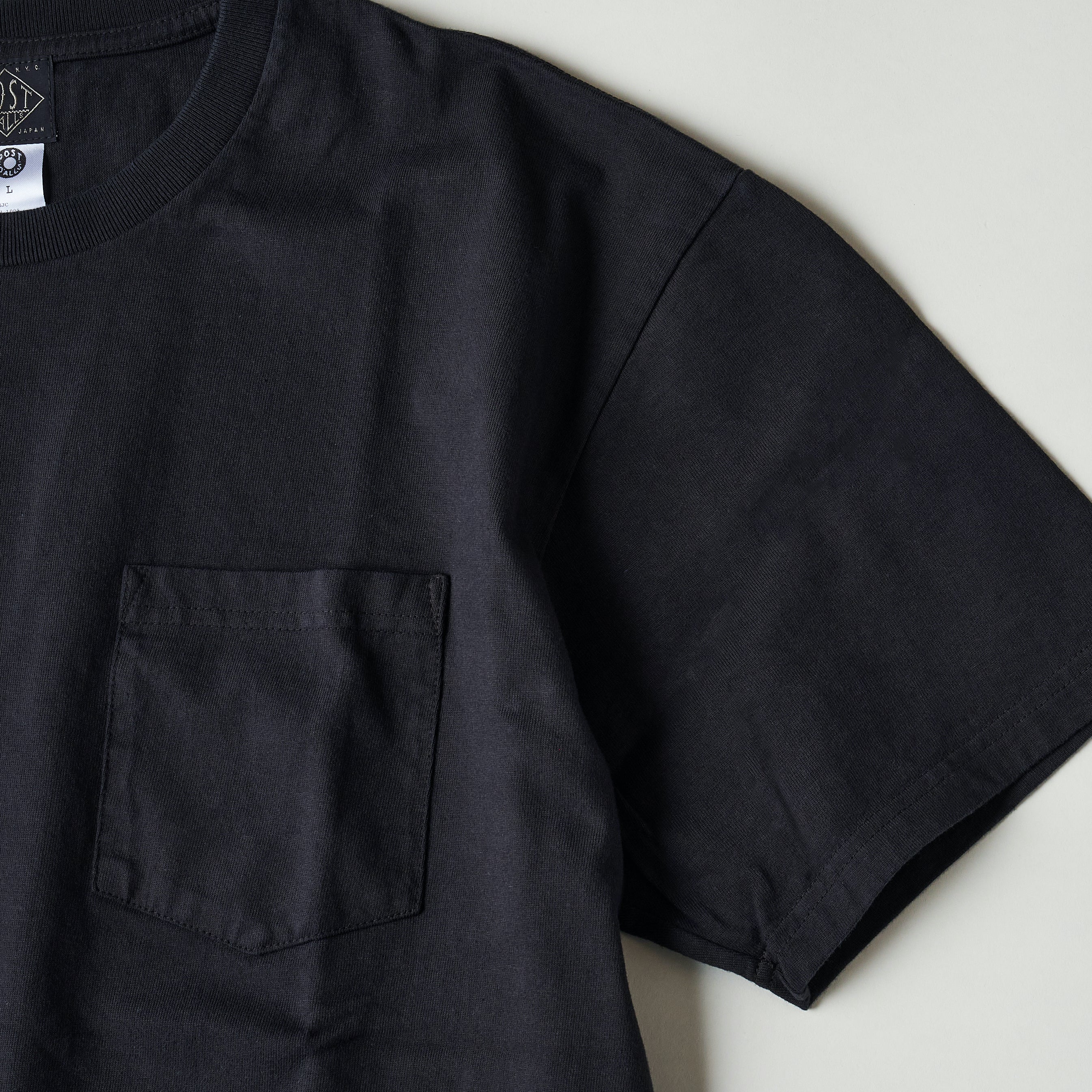 #3614 Crew Pocket T HJC : heavy weight jersey charcoal 