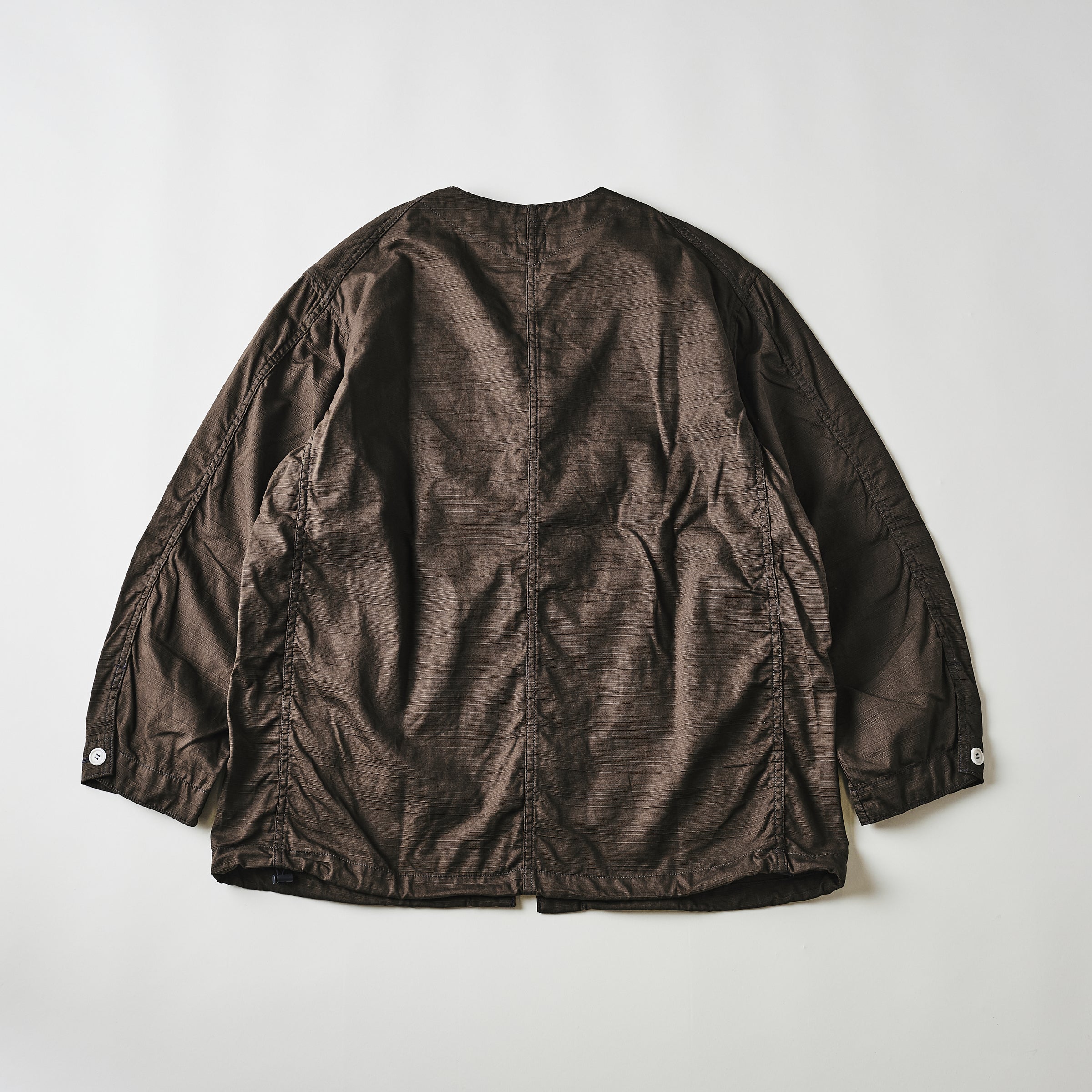 #3115-RBR DEE V : ribby twill brown