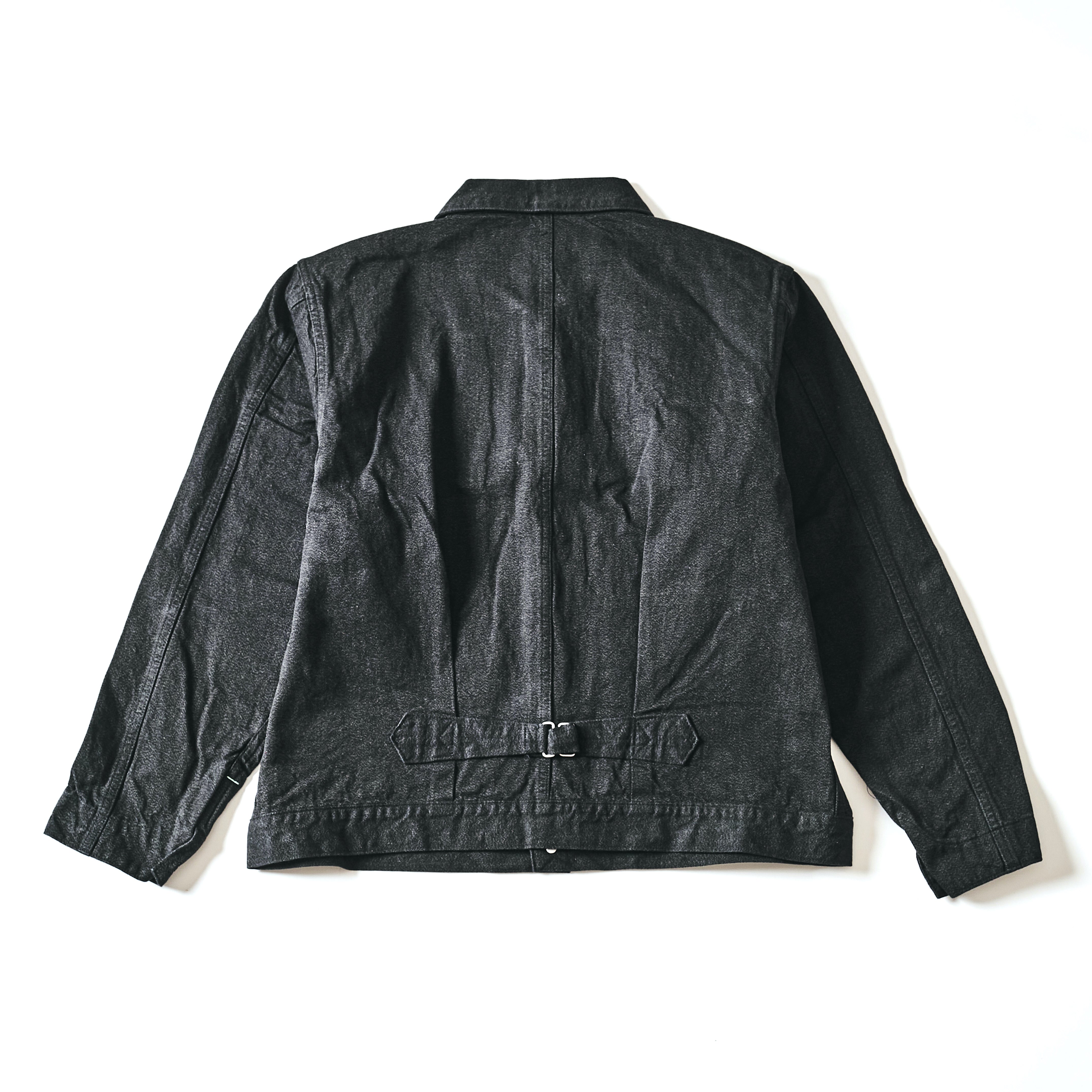 #1110-CC MECHANIC BLOUSE : cotton covert charcoal