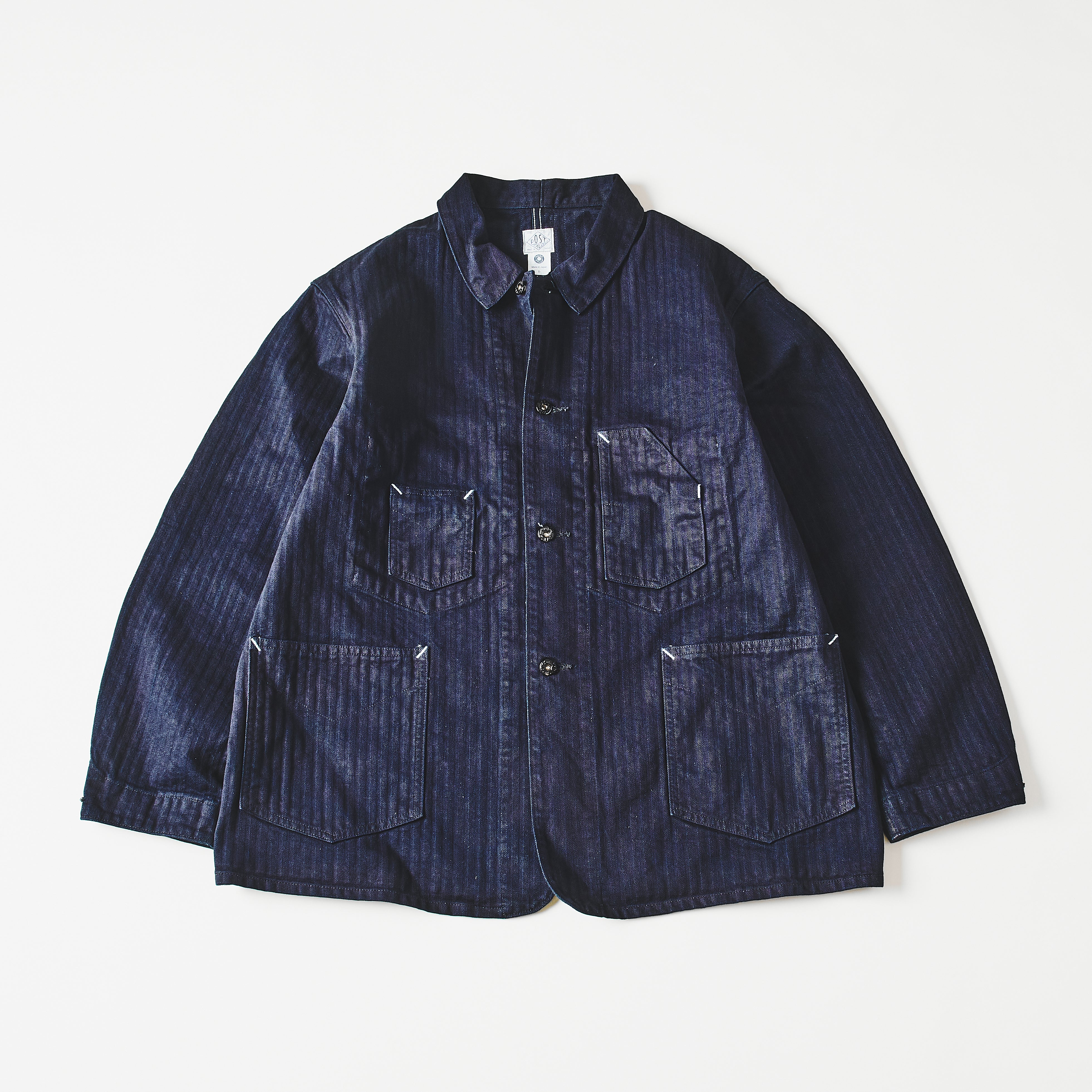 #3111-HBDN De Luxe Railroader 2 : herringbone denim navy (Shop Special)