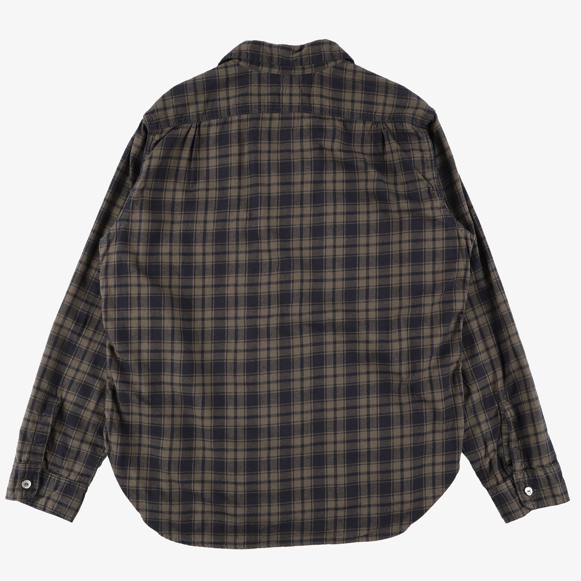 2214-FP2 E-Z Cruz shirt : plaid flannel navy/olive