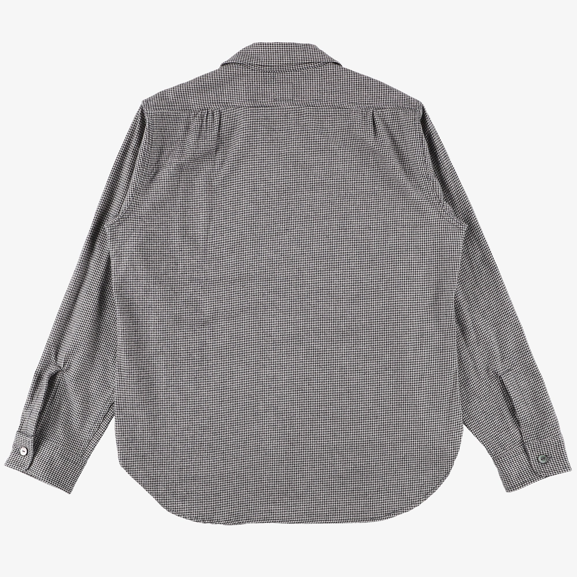 #2214-HTF E-Z Cruz shirt : houndstooth flannel black / lt grey