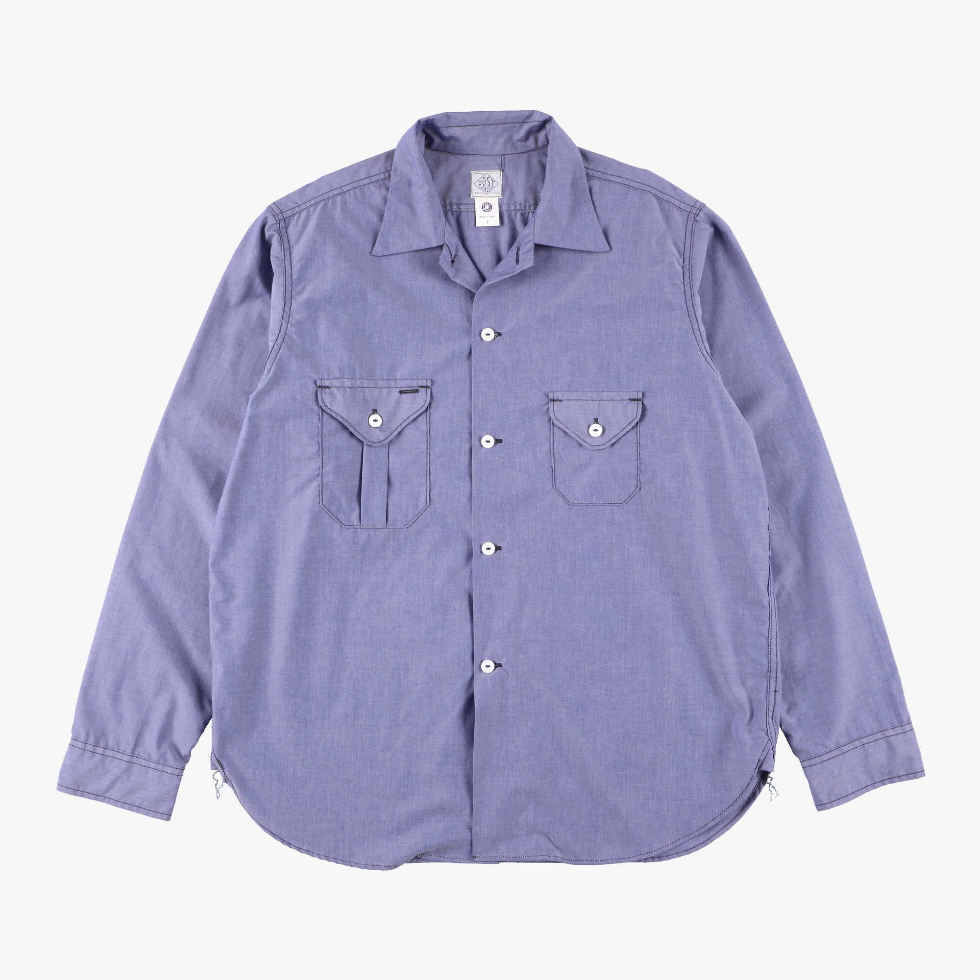 #2214R E-Z cruz Shirt R CT2 : cotton typewriter indigo