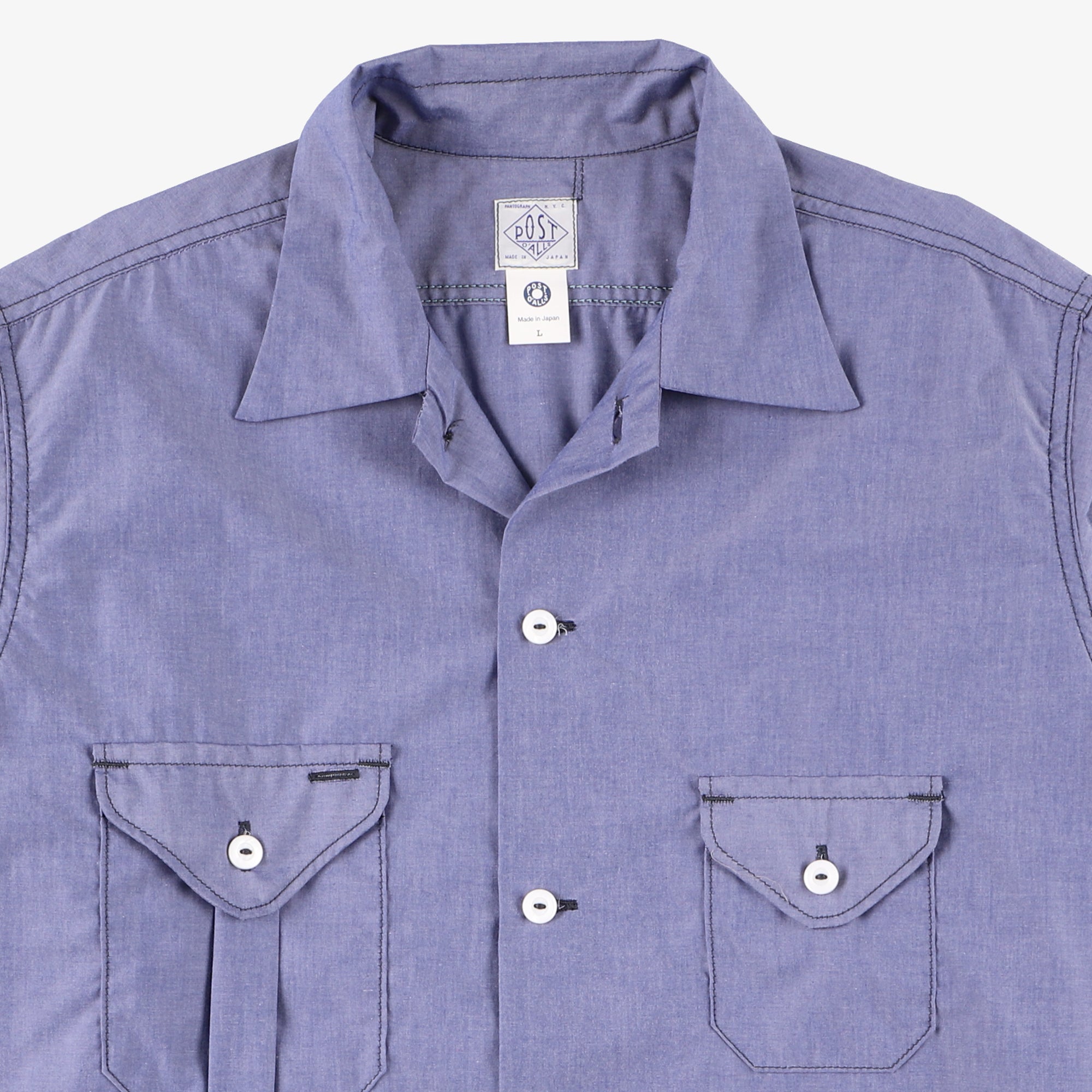 #2214R E-Z cruz Shirt R CT2 : cotton typewriter indigo