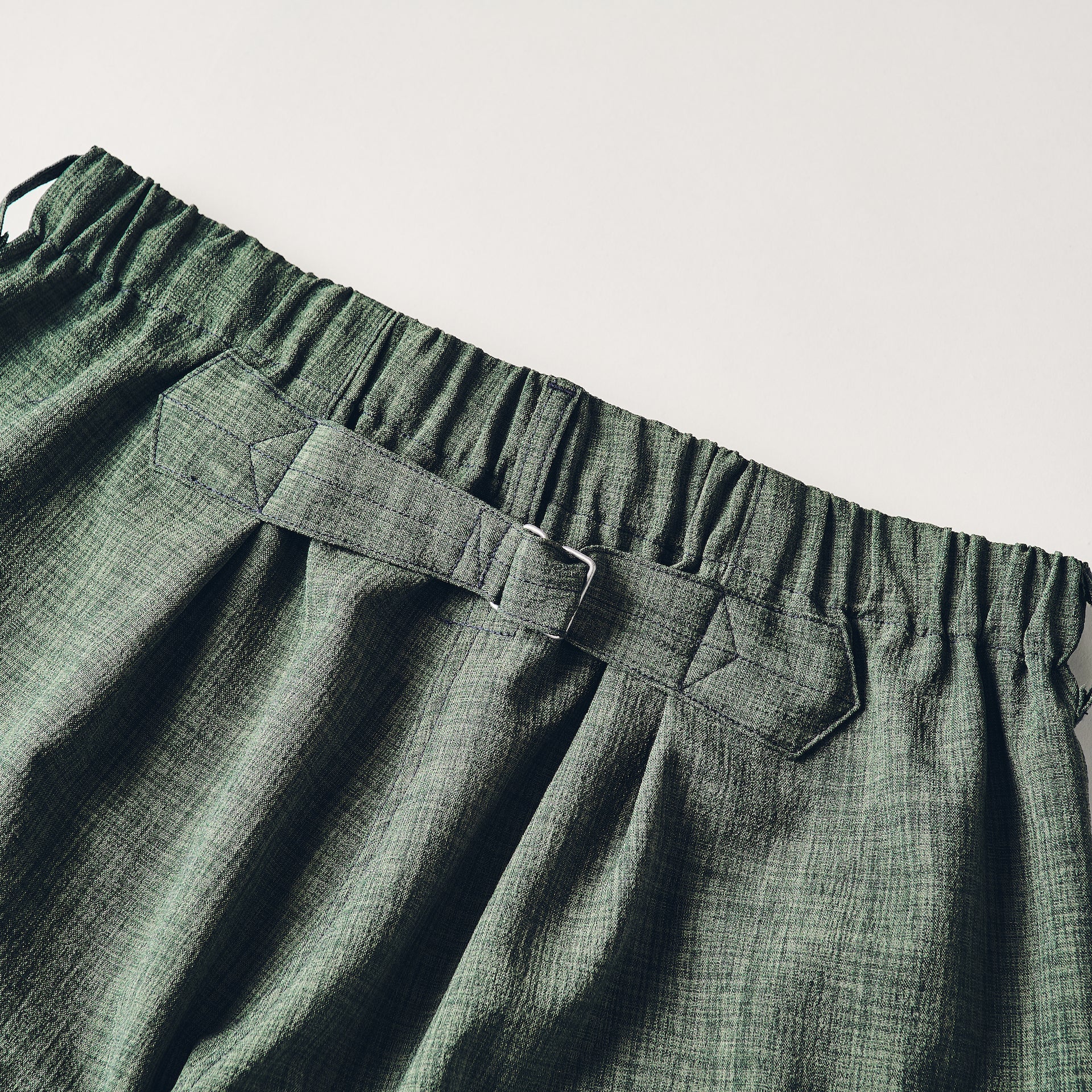 #2323E-PHG E-Z DEE`s Shorts : poly heather green tea