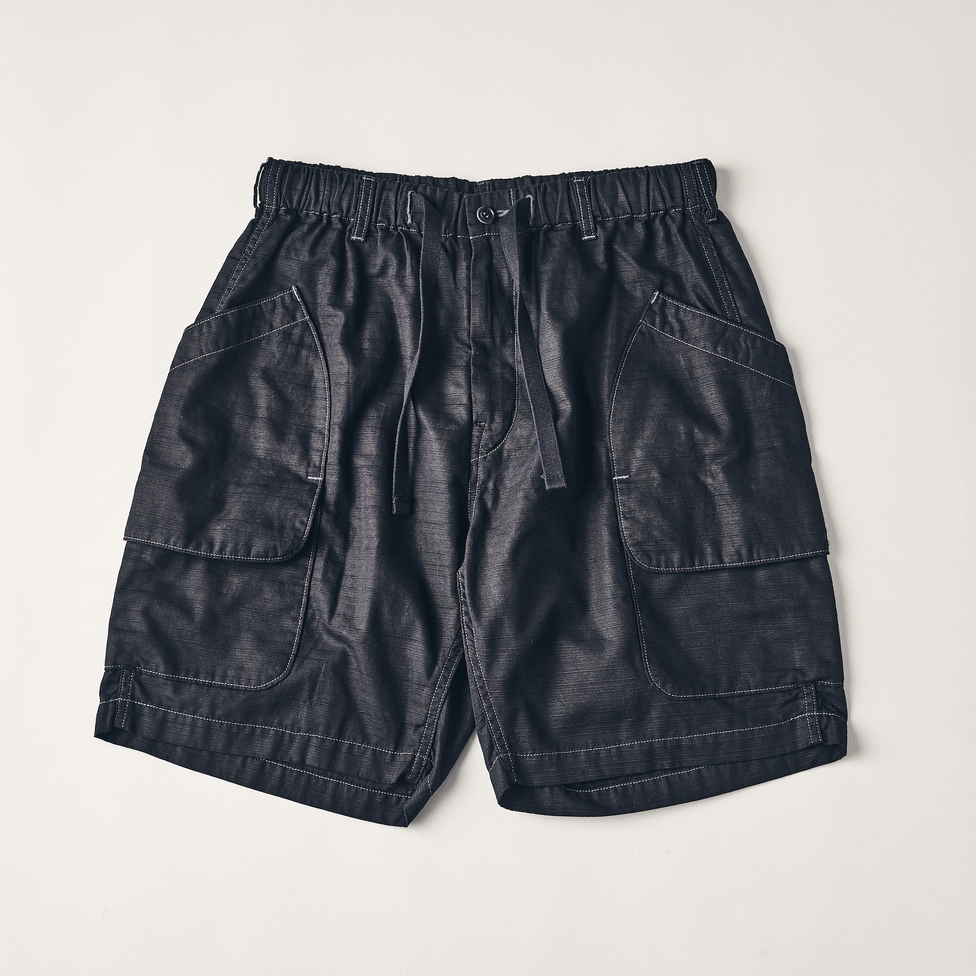 #2323E-RBL E-Z DEE`s Shorts : ribby twill black