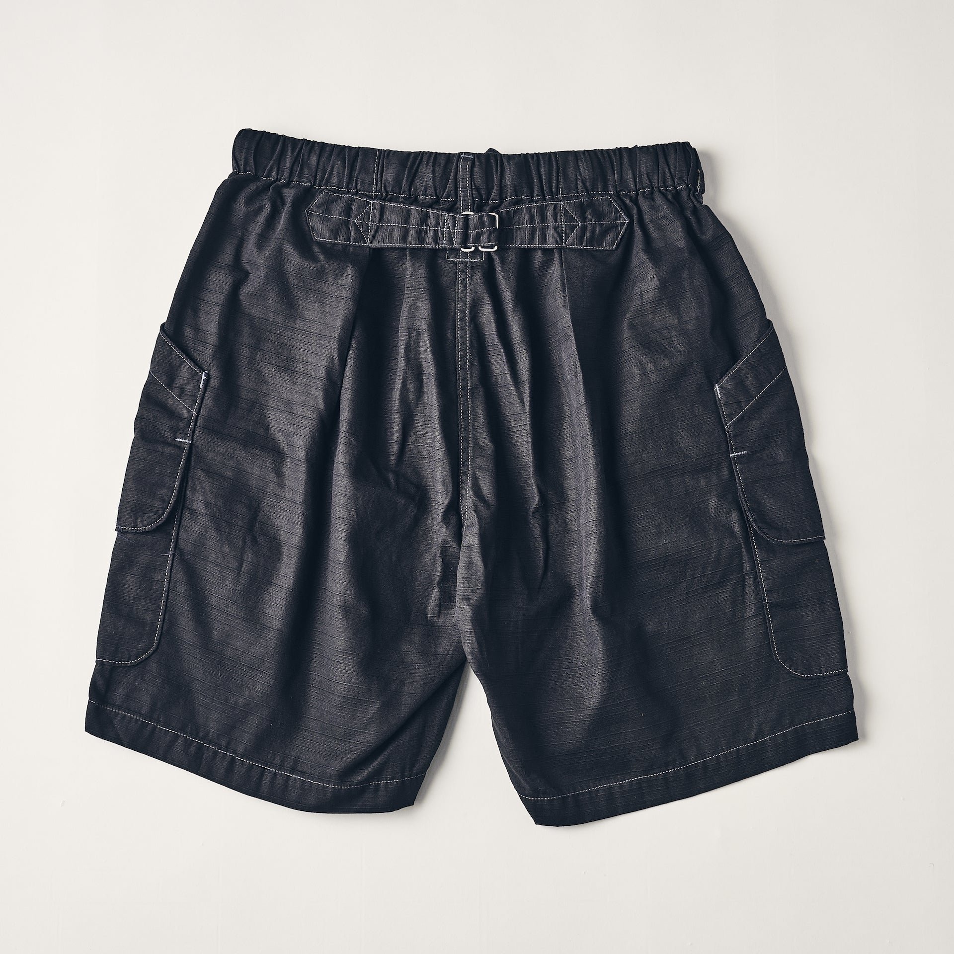 #2323E-RBL E-Z DEE`s Shorts : ribby twill black
