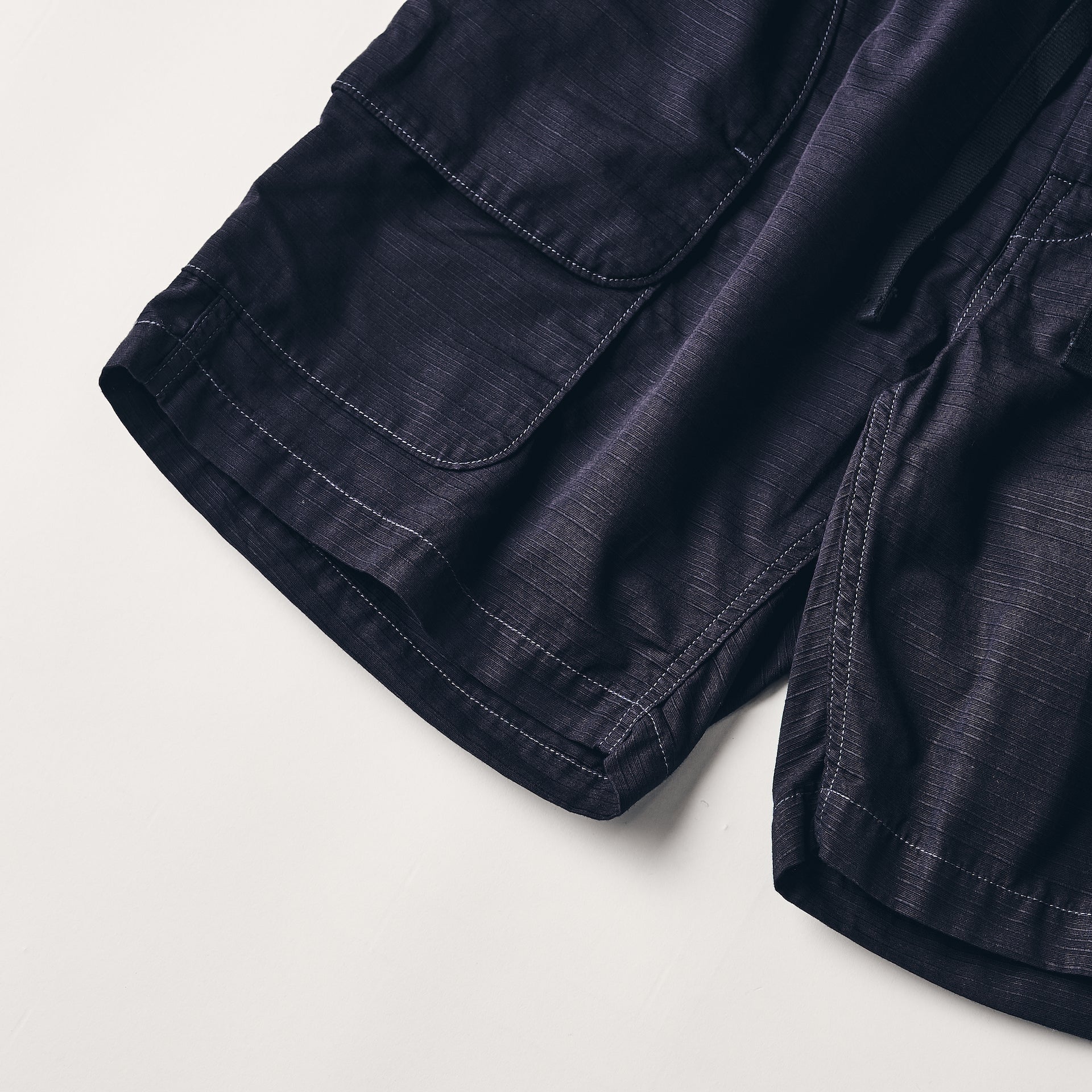 #2323E-RNV E-Z DEE`s Shorts : ribby twill navy