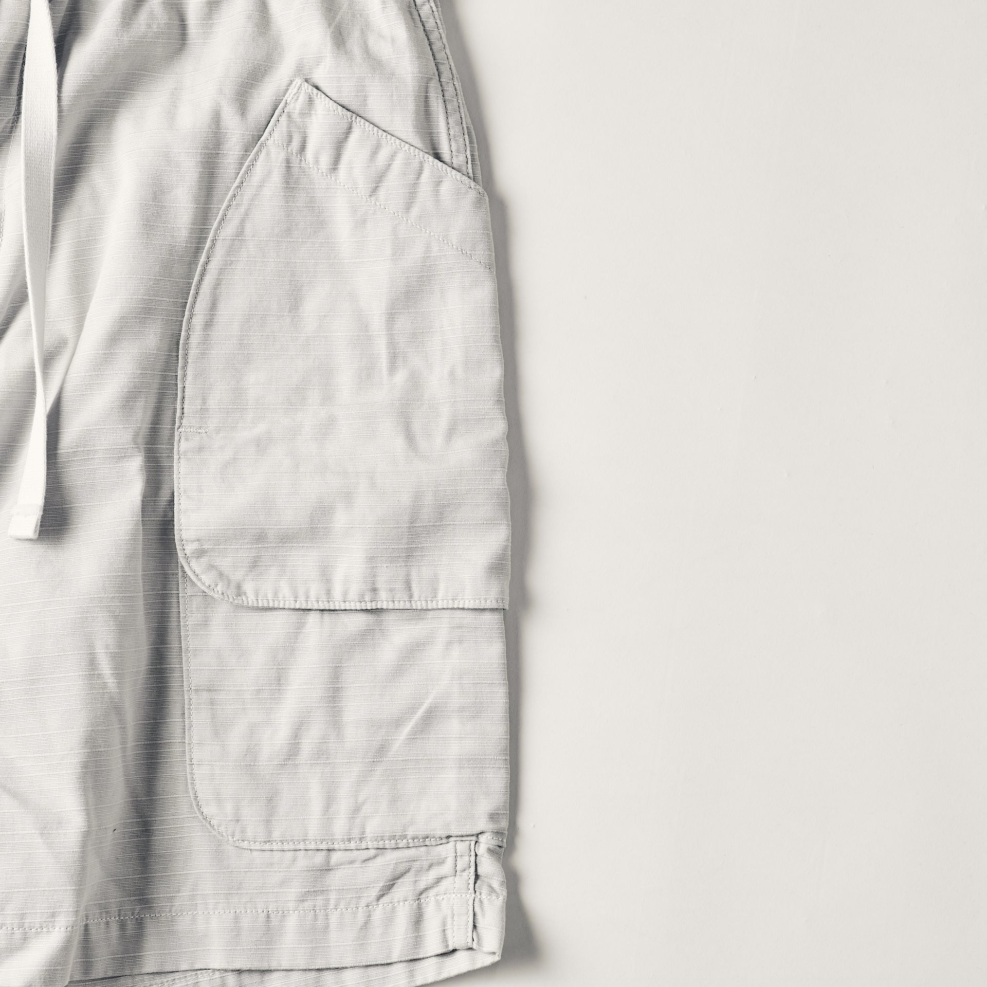 #2323E-RST E-Z DEE`s Shorts : ribby twill stone