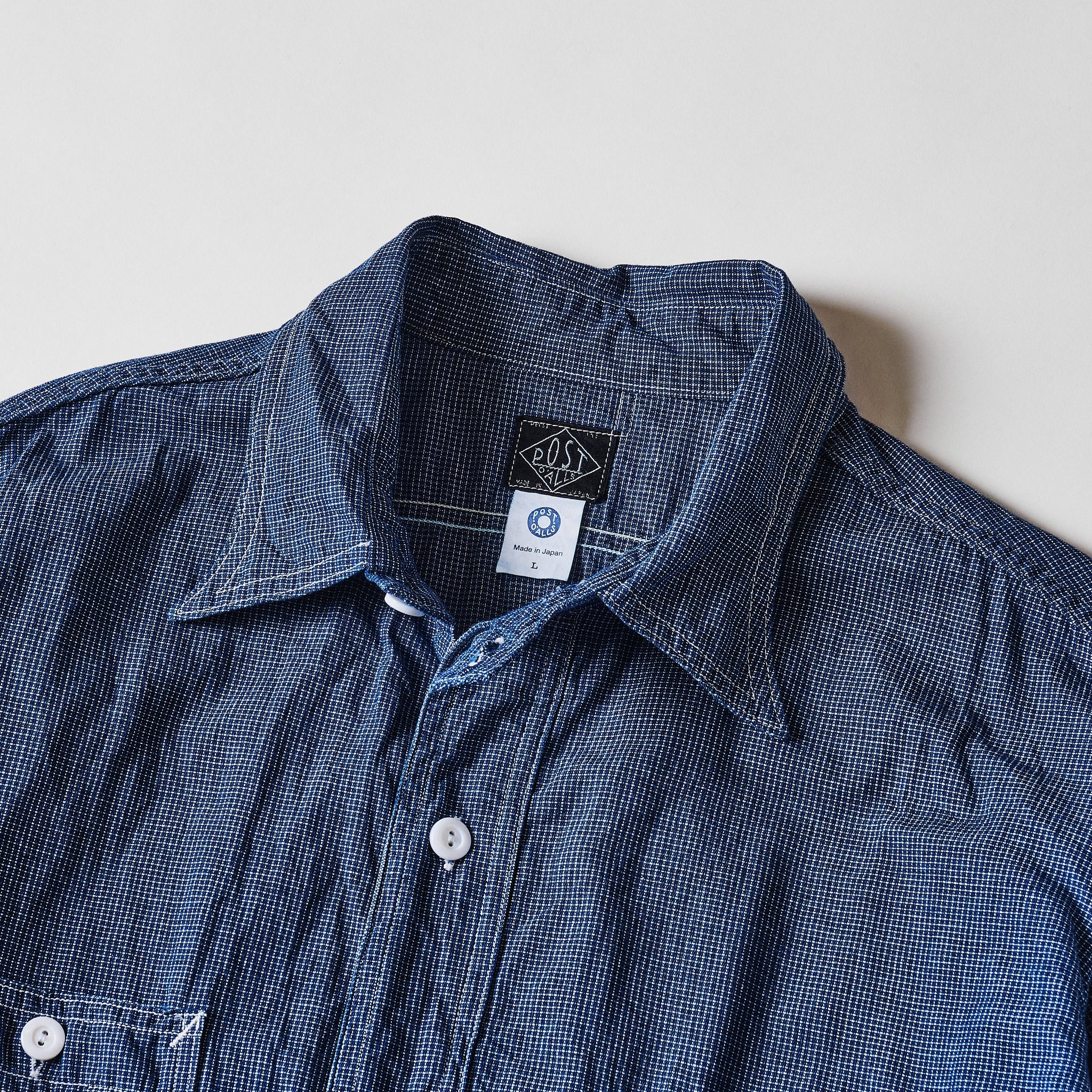 #1202-IC2 No.2 Shirt : indigo check 2 (23FW)