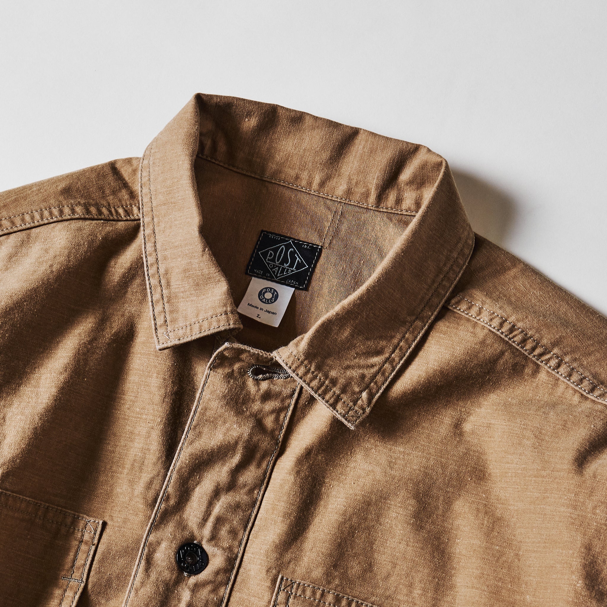 #1204-VMK Army Shirt : vintage sateen dark khaki (23FW)