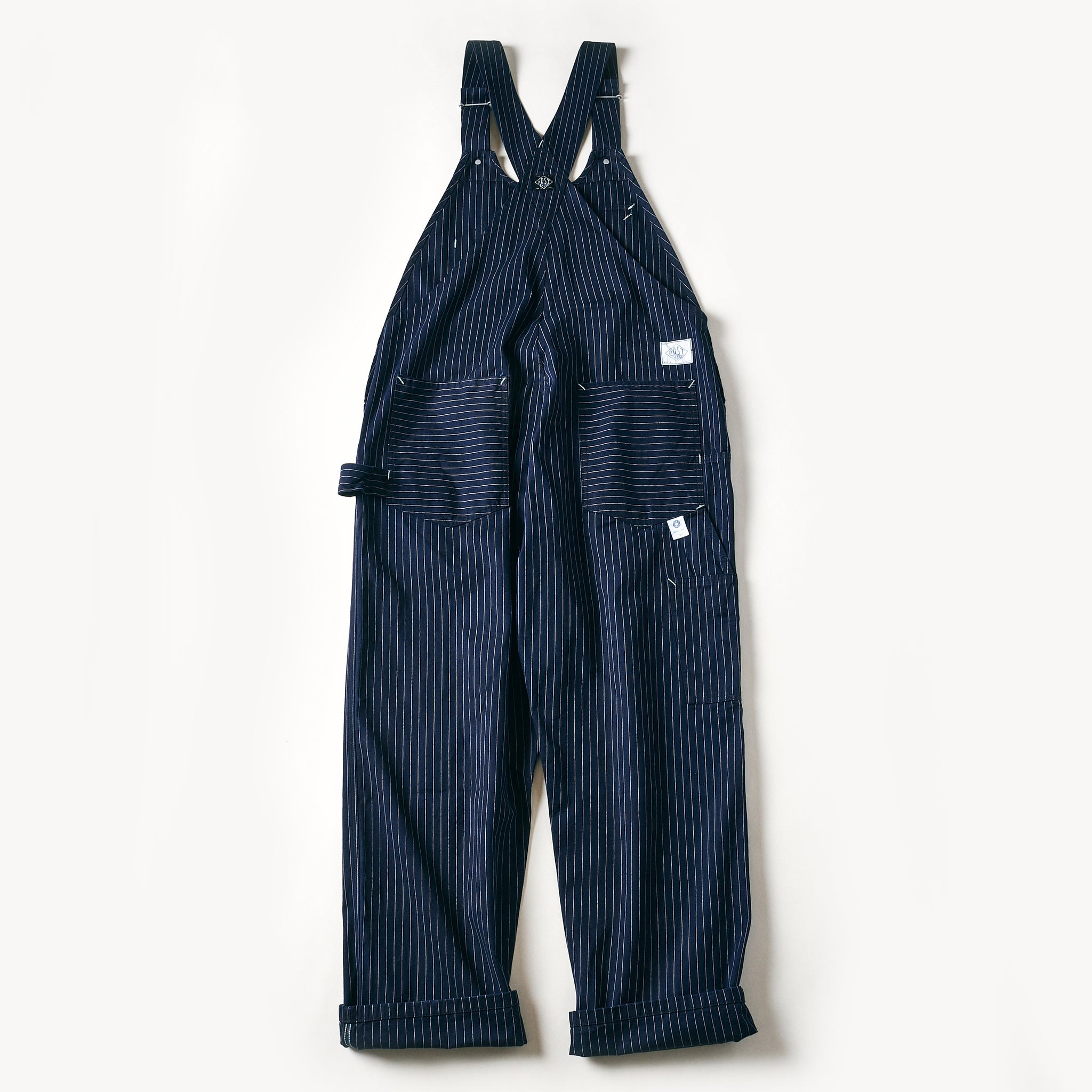 #1402-GS No.2 Overalls : gangster stripe indigo